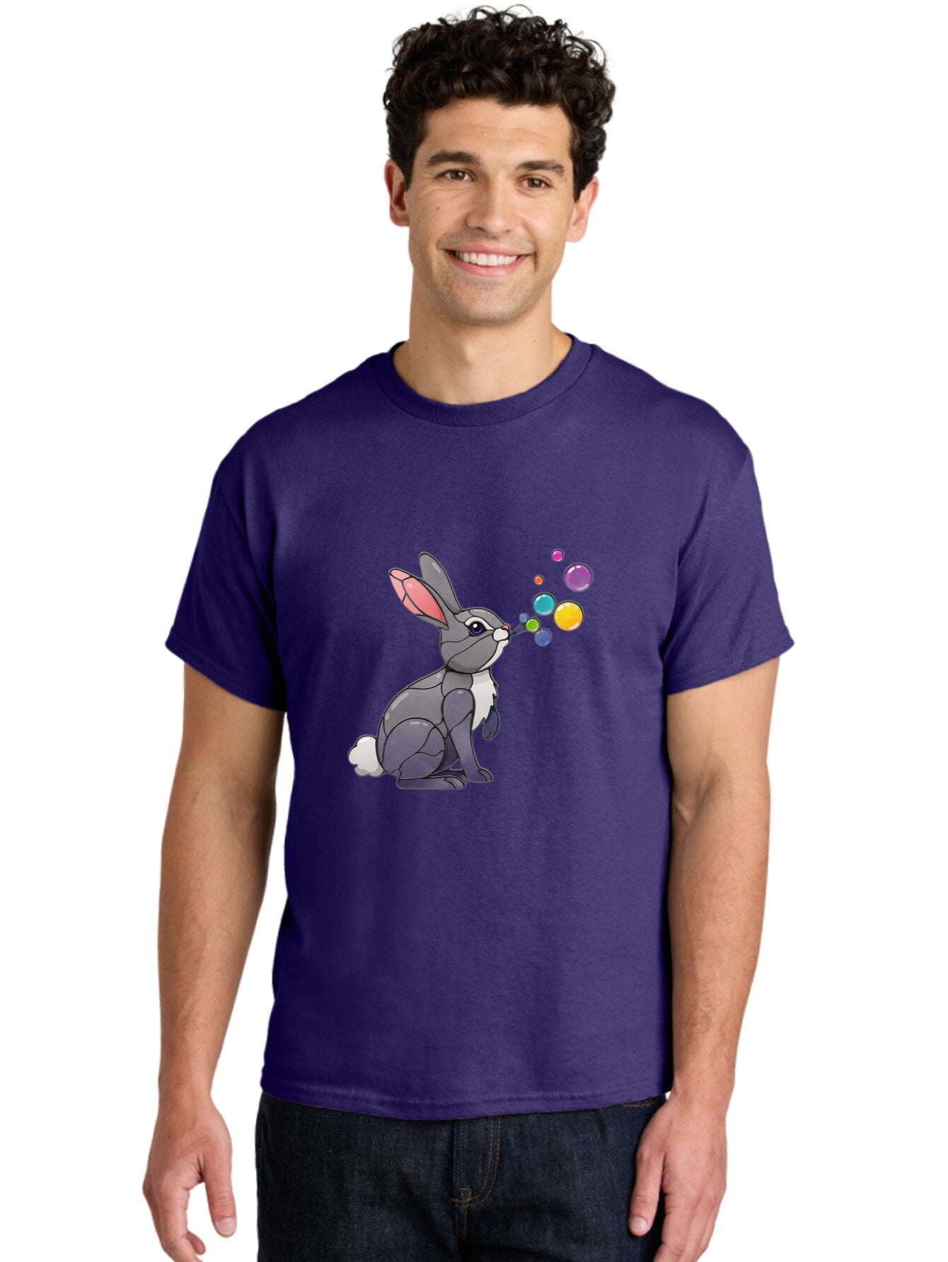 Rabbit-Blowing-Bubbles-1 Men'S Graphic Tee, 100% Cotton, Comfortable Casual Summer Wear, Machine Washable, Vintage Camera, Old Camera, Antique Camera, Black Camera, Classic Photography, Photography Equipment, Nostalgic Device, Film Camera, Bar337 24