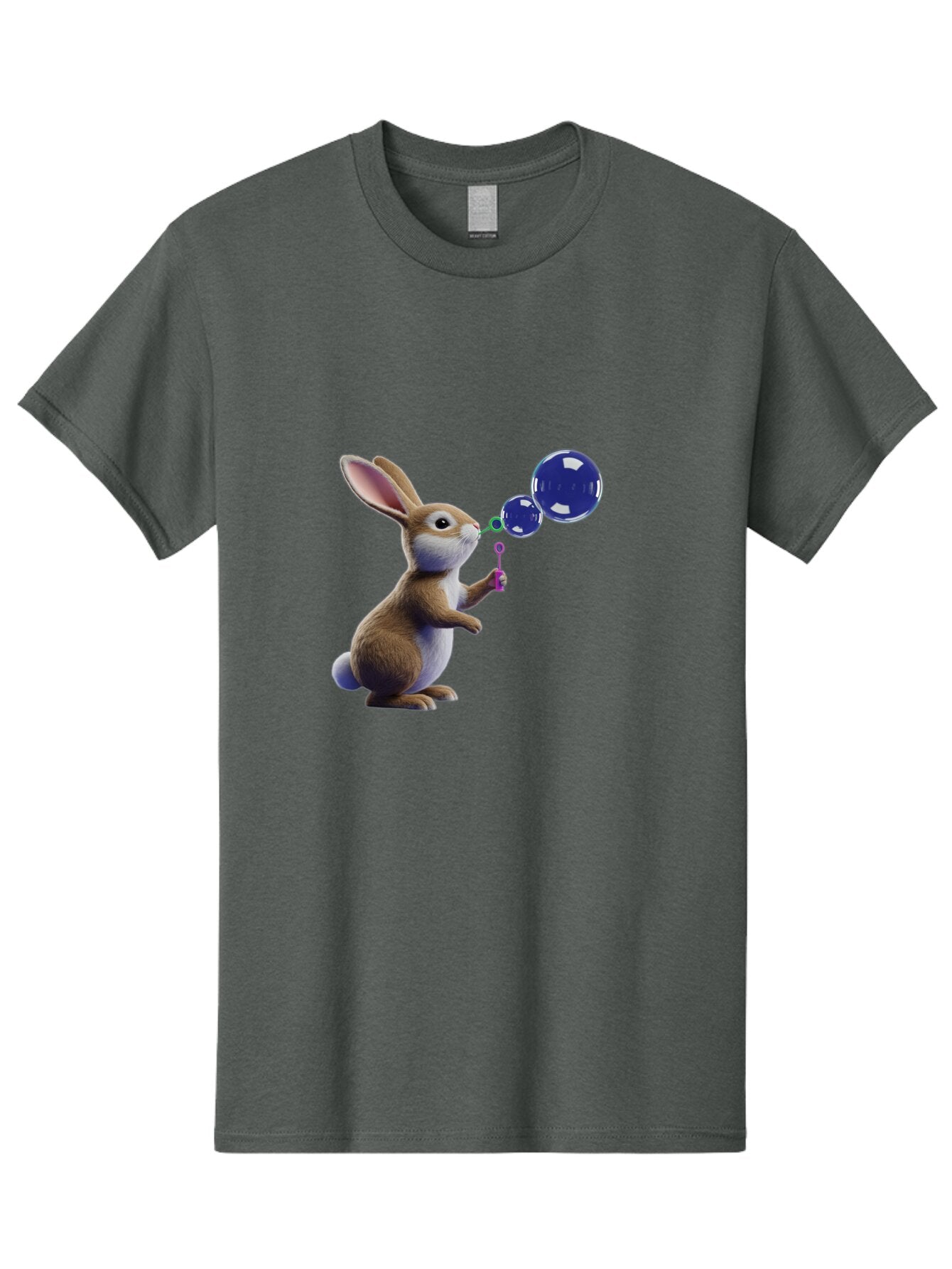 Rabbit-Blowing-Bubbles-2 Men'S Graphic Tee, 100% Cotton, Comfortable Casual Summer Wear, Machine Washable, Vintage Camera, Old Camera, Antique Camera, Black Camera, Classic Photography, Photography Equipment, Nostalgic Device, Film Camera, Bar338 13