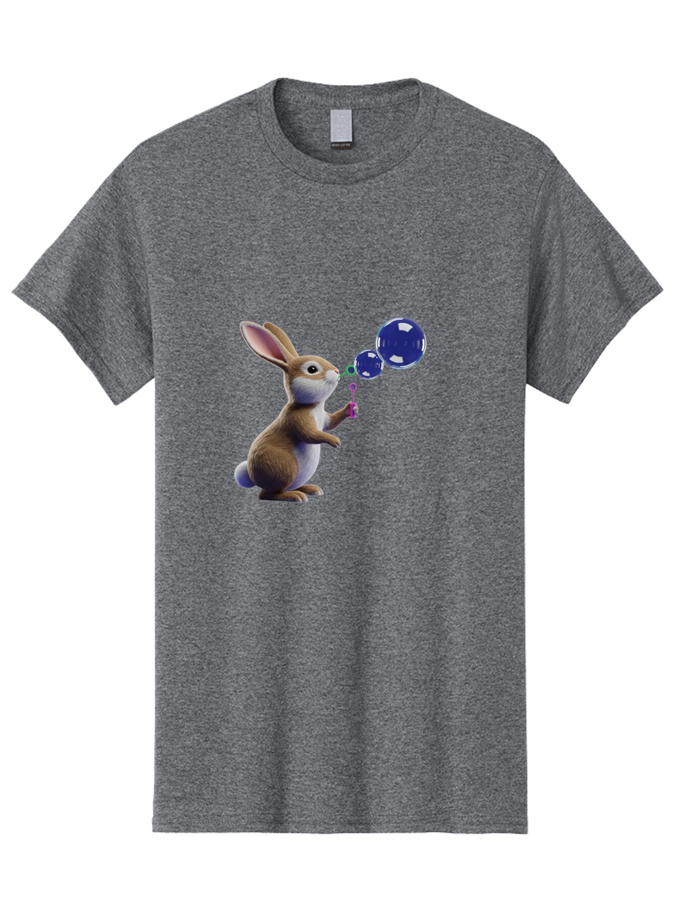 Rabbit-Blowing-Bubbles-2 Men'S Graphic Tee, 100% Cotton, Comfortable Casual Summer Wear, Machine Washable, Vintage Camera, Old Camera, Antique Camera, Black Camera, Classic Photography, Photography Equipment, Nostalgic Device, Film Camera, Bar338 7