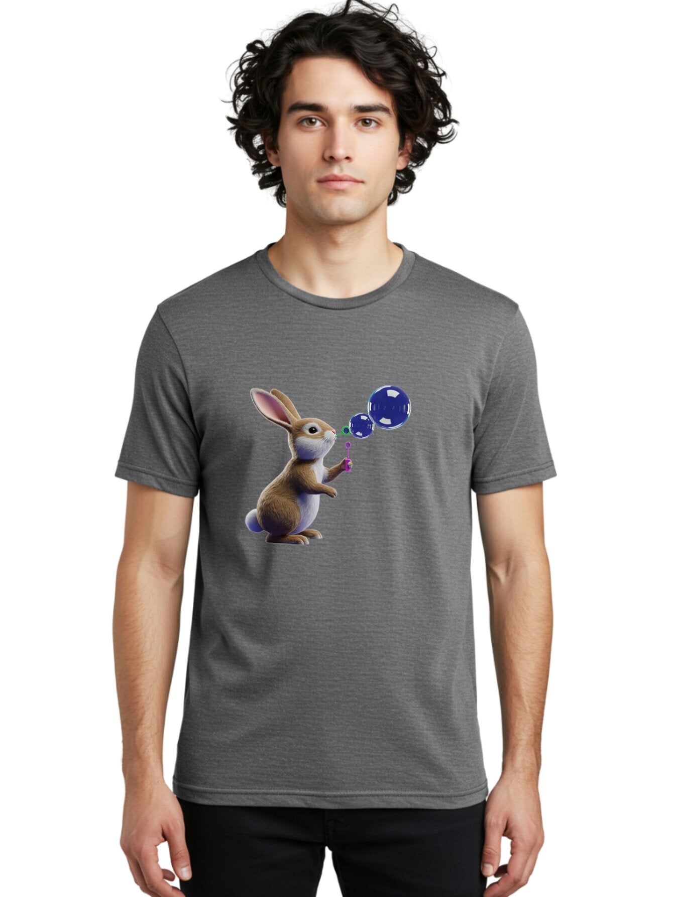 Rabbit-Blowing-Bubbles-2 Men'S Graphic Tee, 100% Cotton, Comfortable Casual Summer Wear, Machine Washable, Vintage Camera, Old Camera, Antique Camera, Black Camera, Classic Photography, Photography Equipment, Nostalgic Device, Film Camera, Bar338 16