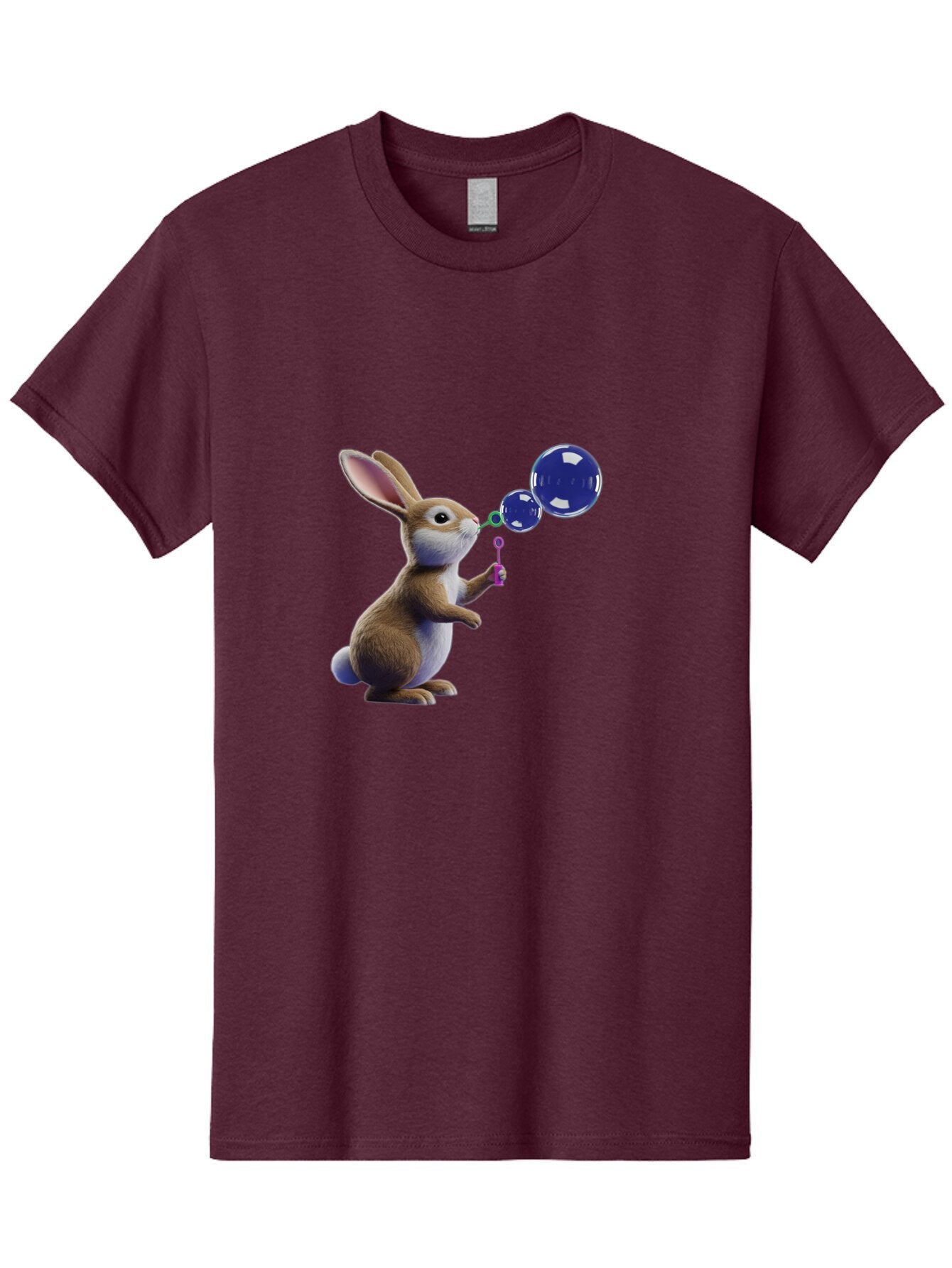 Rabbit-Blowing-Bubbles-2 Men'S Graphic Tee, 100% Cotton, Comfortable Casual Summer Wear, Machine Washable, Vintage Camera, Old Camera, Antique Camera, Black Camera, Classic Photography, Photography Equipment, Nostalgic Device, Film Camera, Bar338 8