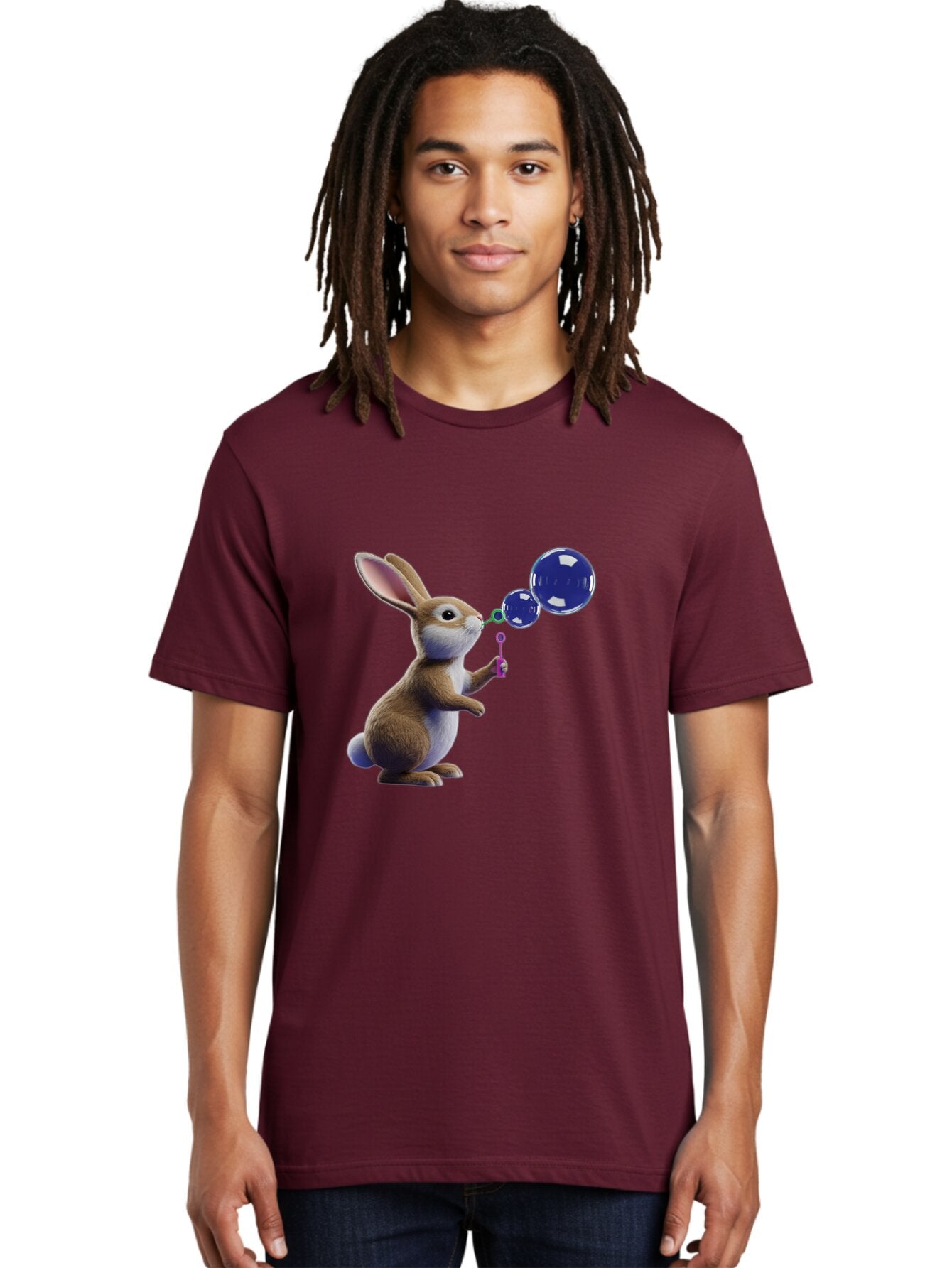Rabbit-Blowing-Bubbles-2 Men'S Graphic Tee, 100% Cotton, Comfortable Casual Summer Wear, Machine Washable, Vintage Camera, Old Camera, Antique Camera, Black Camera, Classic Photography, Photography Equipment, Nostalgic Device, Film Camera, Bar338 25