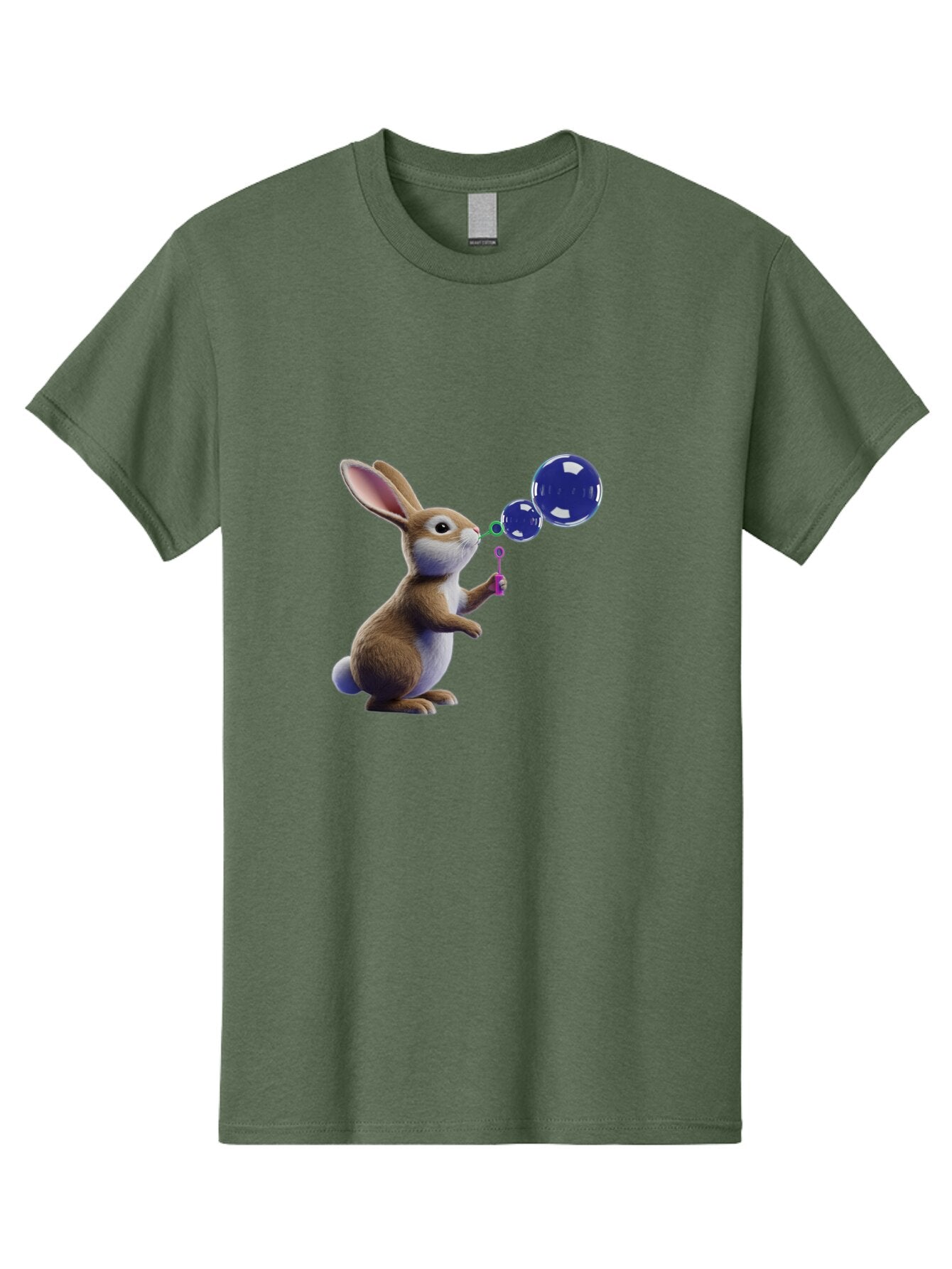 Rabbit-Blowing-Bubbles-2 Men'S Graphic Tee, 100% Cotton, Comfortable Casual Summer Wear, Machine Washable, Vintage Camera, Old Camera, Antique Camera, Black Camera, Classic Photography, Photography Equipment, Nostalgic Device, Film Camera, Bar338 5