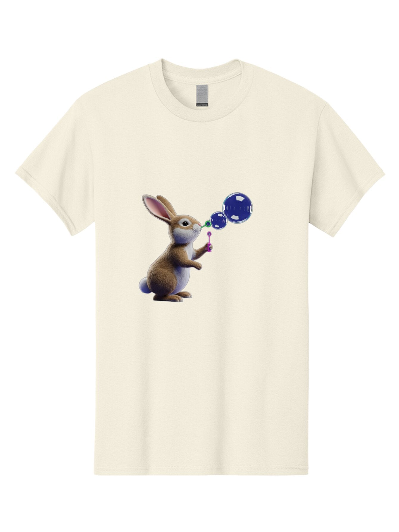 Rabbit-Blowing-Bubbles-2 Men'S Graphic Tee, 100% Cotton, Comfortable Casual Summer Wear, Machine Washable, Vintage Camera, Old Camera, Antique Camera, Black Camera, Classic Photography, Photography Equipment, Nostalgic Device, Film Camera, Bar338 1