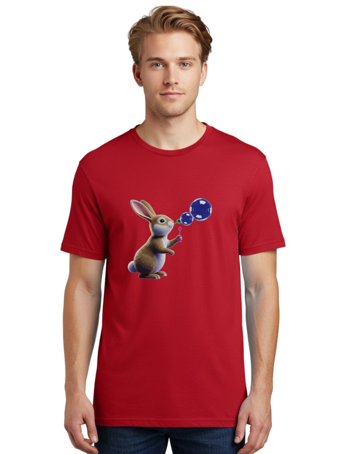 Rabbit-Blowing-Bubbles-2 Men'S Graphic Tee, 100% Cotton, Comfortable Casual Summer Wear, Machine Washable, Vintage Camera, Old Camera, Antique Camera, Black Camera, Classic Photography, Photography Equipment, Nostalgic Device, Film Camera, Bar338 28