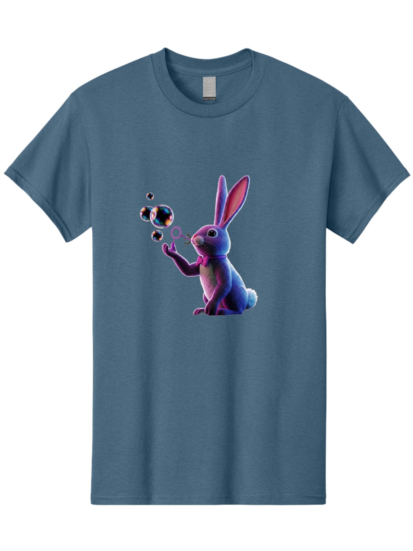 Rabbit-Blowing-Bubbles Men'S Graphic Tee, 100% Cotton, Comfortable Casual Summer Wear, Machine Washable, Vintage Camera, Old Camera, Antique Camera, Black Camera, Classic Photography, Photography Equipment, Nostalgic Device, Film Camera, Bar339 3