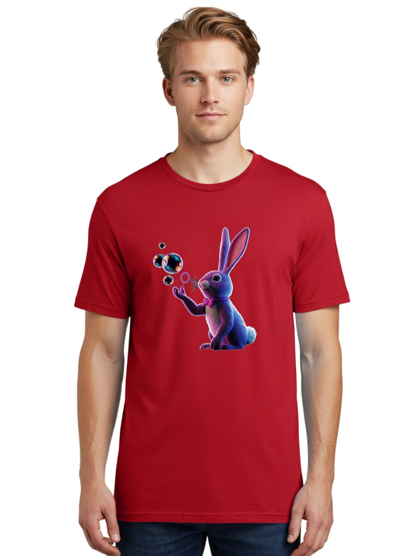 Rabbit-Blowing-Bubbles Men'S Graphic Tee, 100% Cotton, Comfortable Casual Summer Wear, Machine Washable, Vintage Camera, Old Camera, Antique Camera, Black Camera, Classic Photography, Photography Equipment, Nostalgic Device, Film Camera, Bar339 28