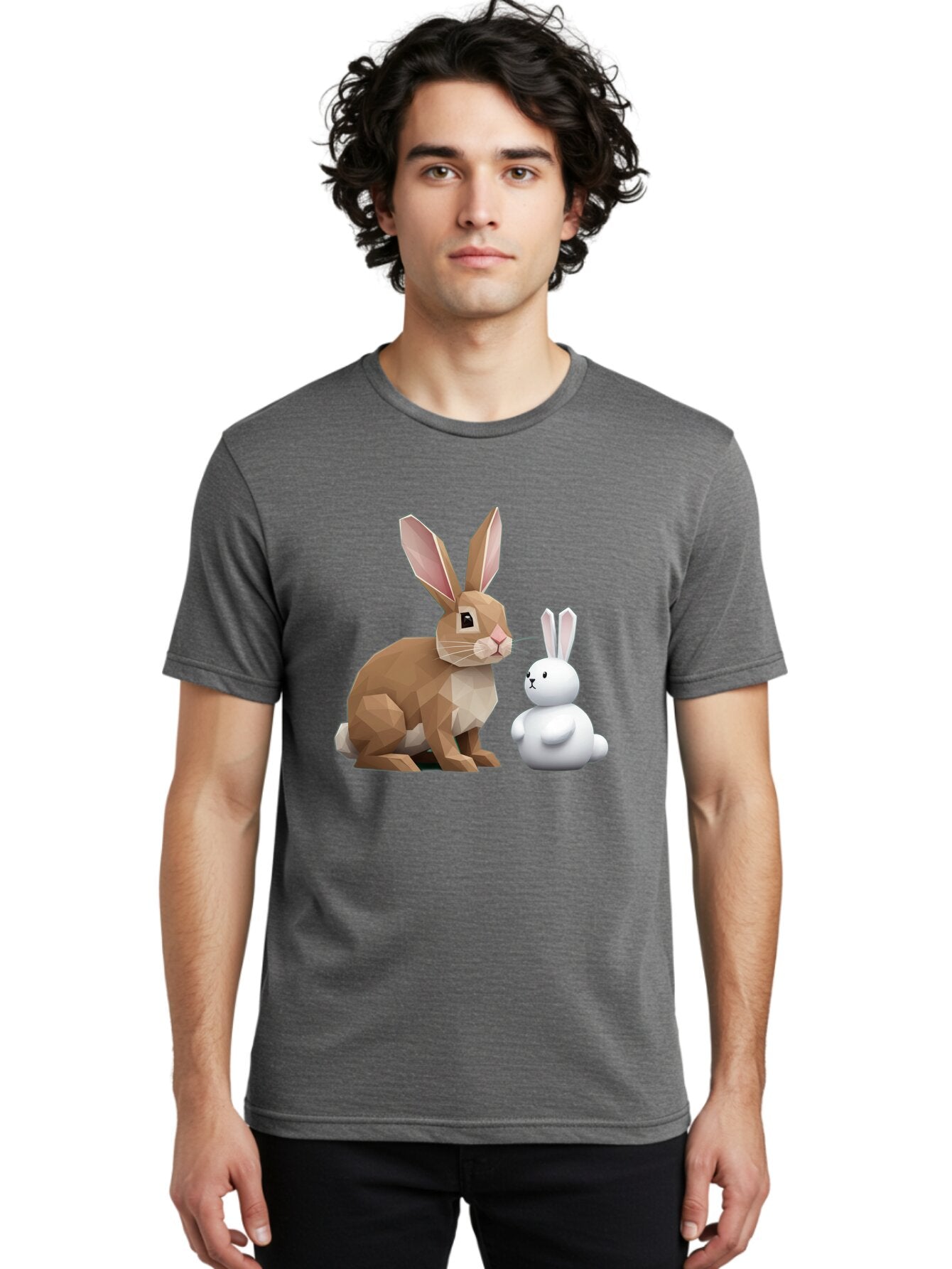 Rabbit-Duo Men'S Graphic Tee, 100% Cotton, Comfortable Casual Summer Wear, Machine Washable, Vintage Camera, Old Camera, Antique Camera, Black Camera, Classic Photography, Photography Equipment, Nostalgic Device, Film Camera, Camera Art Bar340 25