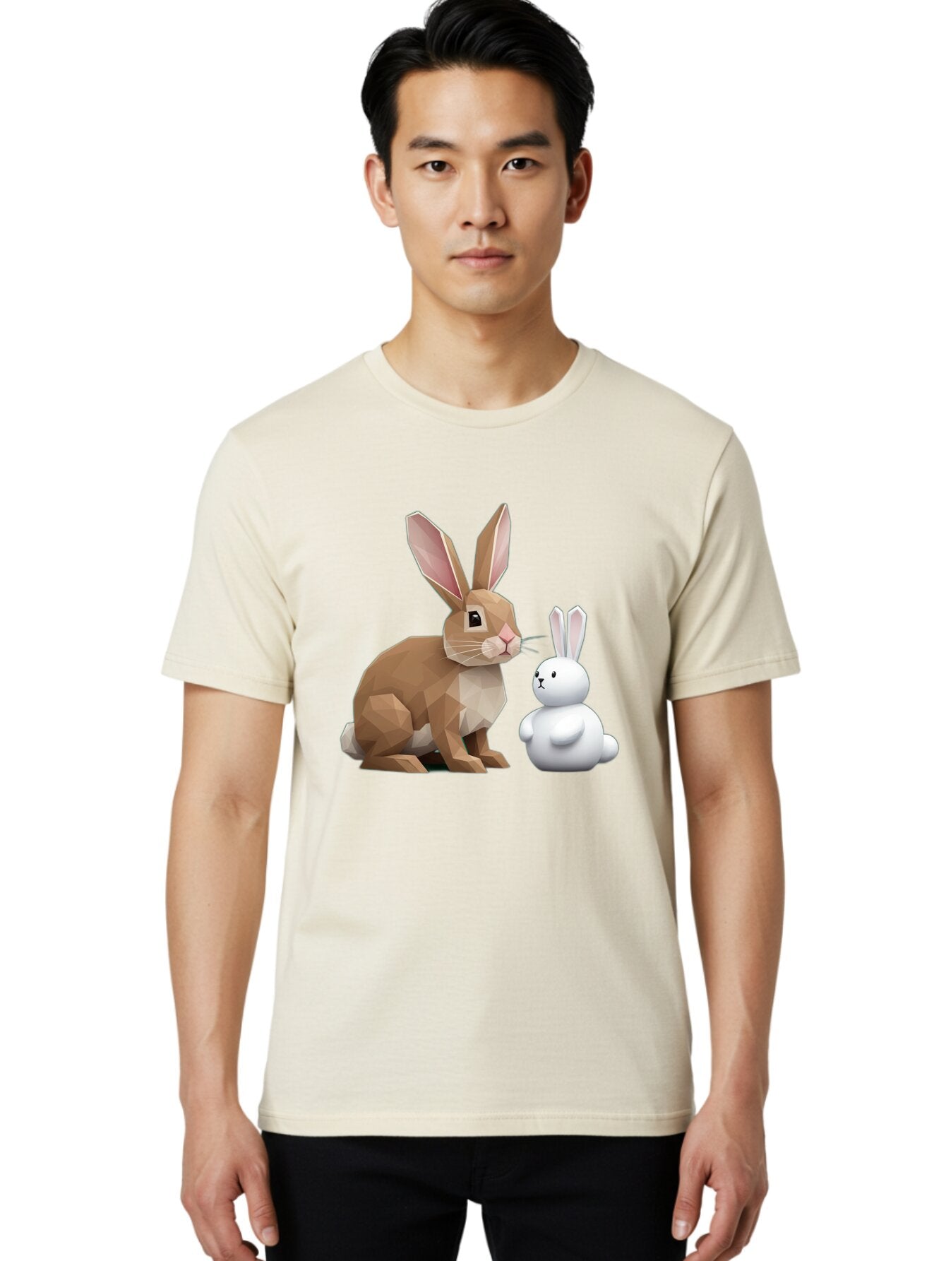 Rabbit-Duo Men'S Graphic Tee, 100% Cotton, Comfortable Casual Summer Wear, Machine Washable, Vintage Camera, Old Camera, Antique Camera, Black Camera, Classic Photography, Photography Equipment, Nostalgic Device, Film Camera, Camera Art Bar340 26