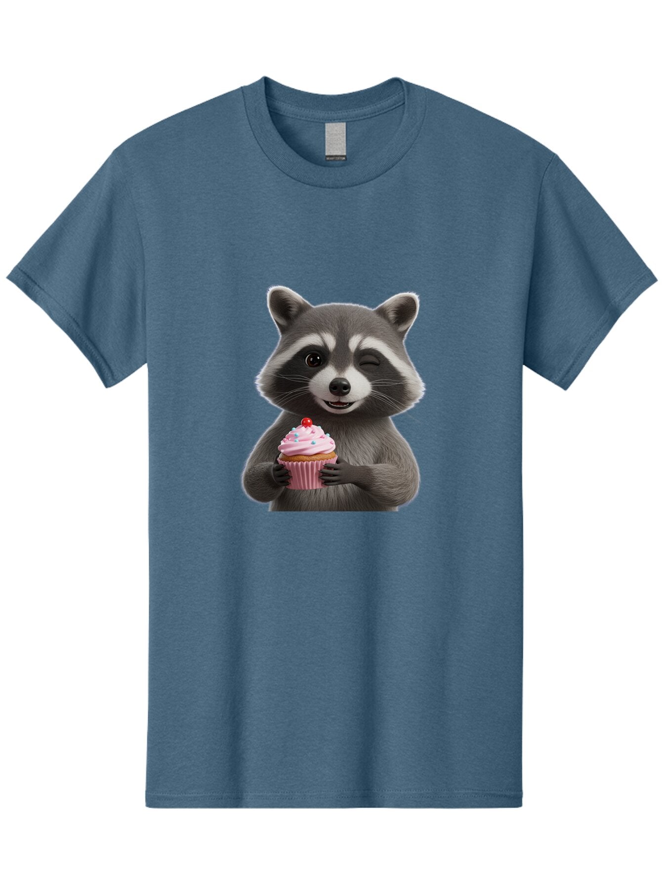 Raccoon-Cupcake Men'S Graphic Tee, 100% Cotton, Comfortable Casual Summer Wear, Machine Washable, Vintage Camera, Old Camera, Antique Camera, Black Camera, Classic Photography, Photography Equipment, Nostalgic Device, Film Camera, Camera Art Bar344 13