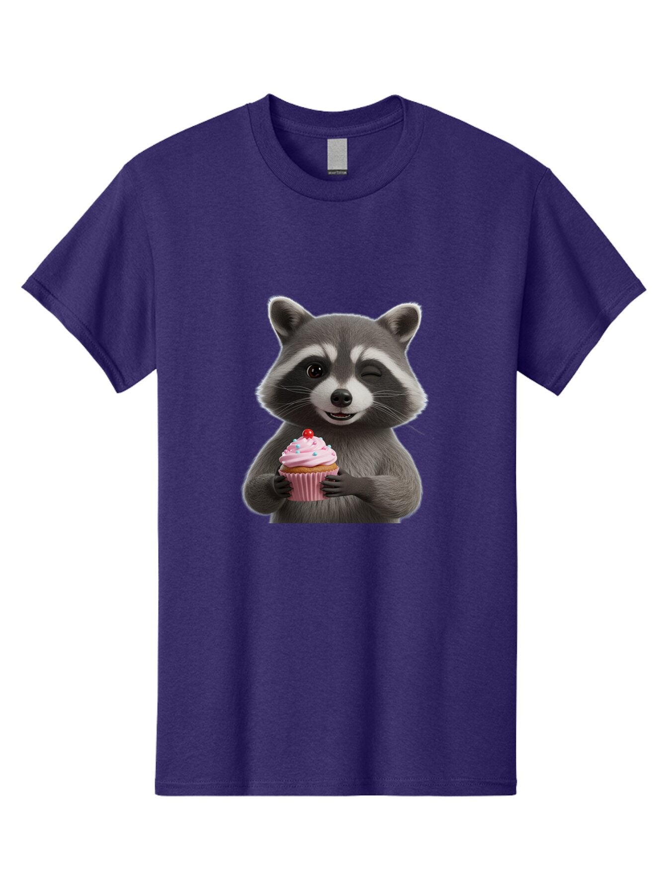 Raccoon-Cupcake Men'S Graphic Tee, 100% Cotton, Comfortable Casual Summer Wear, Machine Washable, Vintage Camera, Old Camera, Antique Camera, Black Camera, Classic Photography, Photography Equipment, Nostalgic Device, Film Camera, Camera Art Bar344 15
