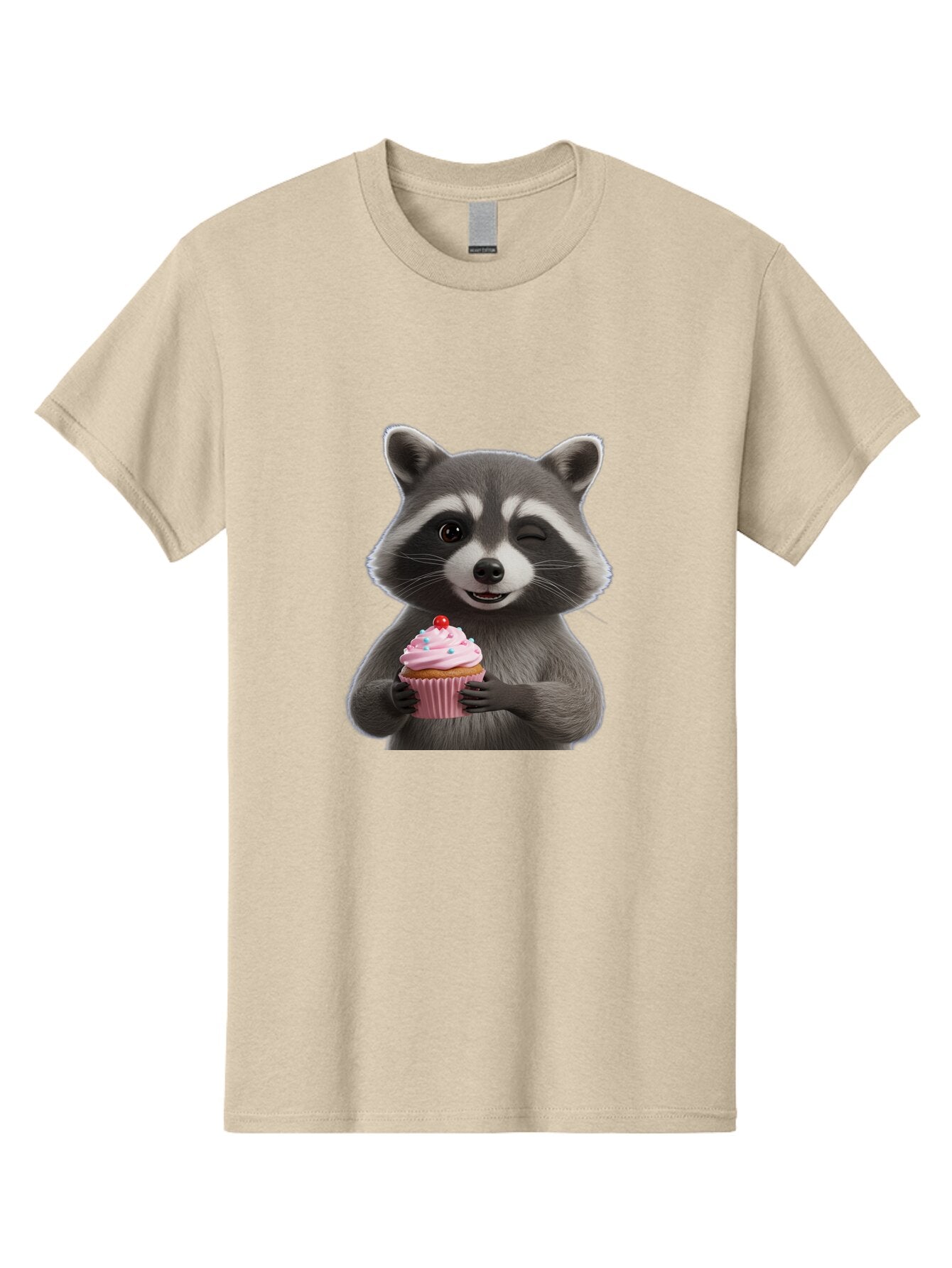 Raccoon-Cupcake Men'S Graphic Tee, 100% Cotton, Comfortable Casual Summer Wear, Machine Washable, Vintage Camera, Old Camera, Antique Camera, Black Camera, Classic Photography, Photography Equipment, Nostalgic Device, Film Camera, Camera Art Bar344 1