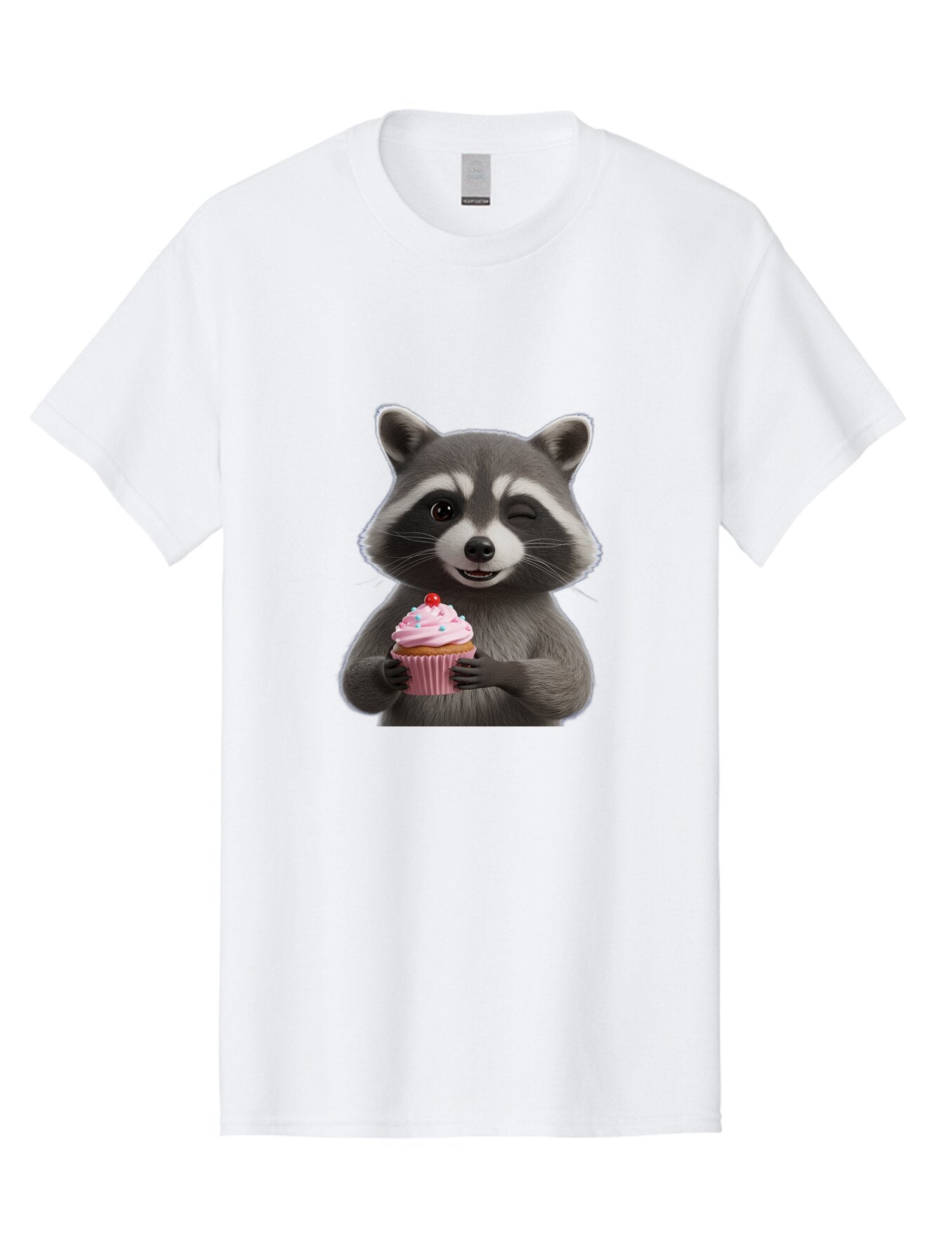 Raccoon-Cupcake Men'S Graphic Tee, 100% Cotton, Comfortable Casual Summer Wear, Machine Washable, Vintage Camera, Old Camera, Antique Camera, Black Camera, Classic Photography, Photography Equipment, Nostalgic Device, Film Camera, Camera Art Bar344 14
