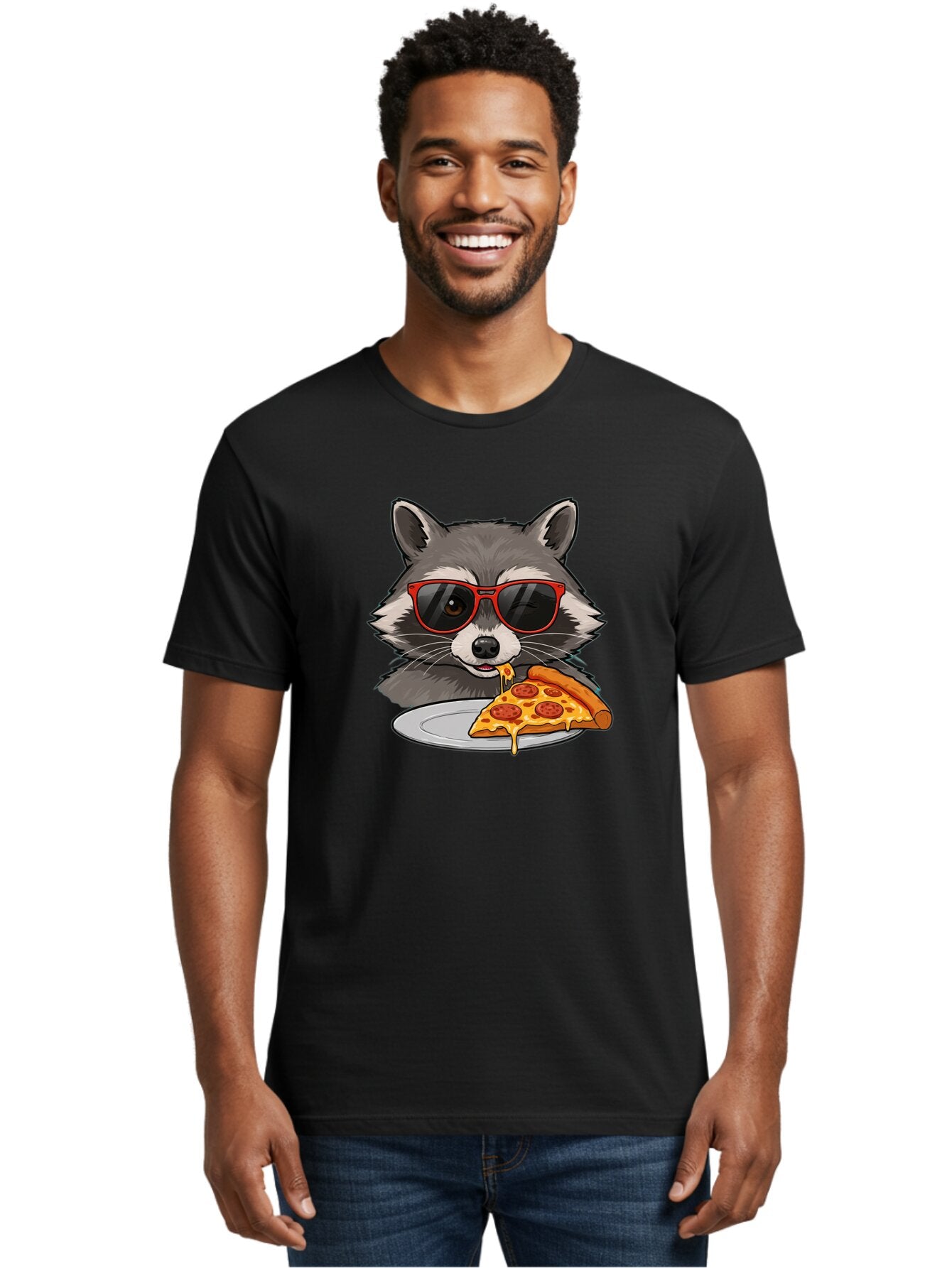 Raccoon-Eating-Pizza Men'S Graphic Tee, 100% Cotton, Comfortable Casual Summer Wear, Machine Washable, Vintage Camera, Old Camera, Antique Camera, Black Camera, Classic Photography, Photography Equipment, Nostalgic Device, Film Camera, Bar346 22