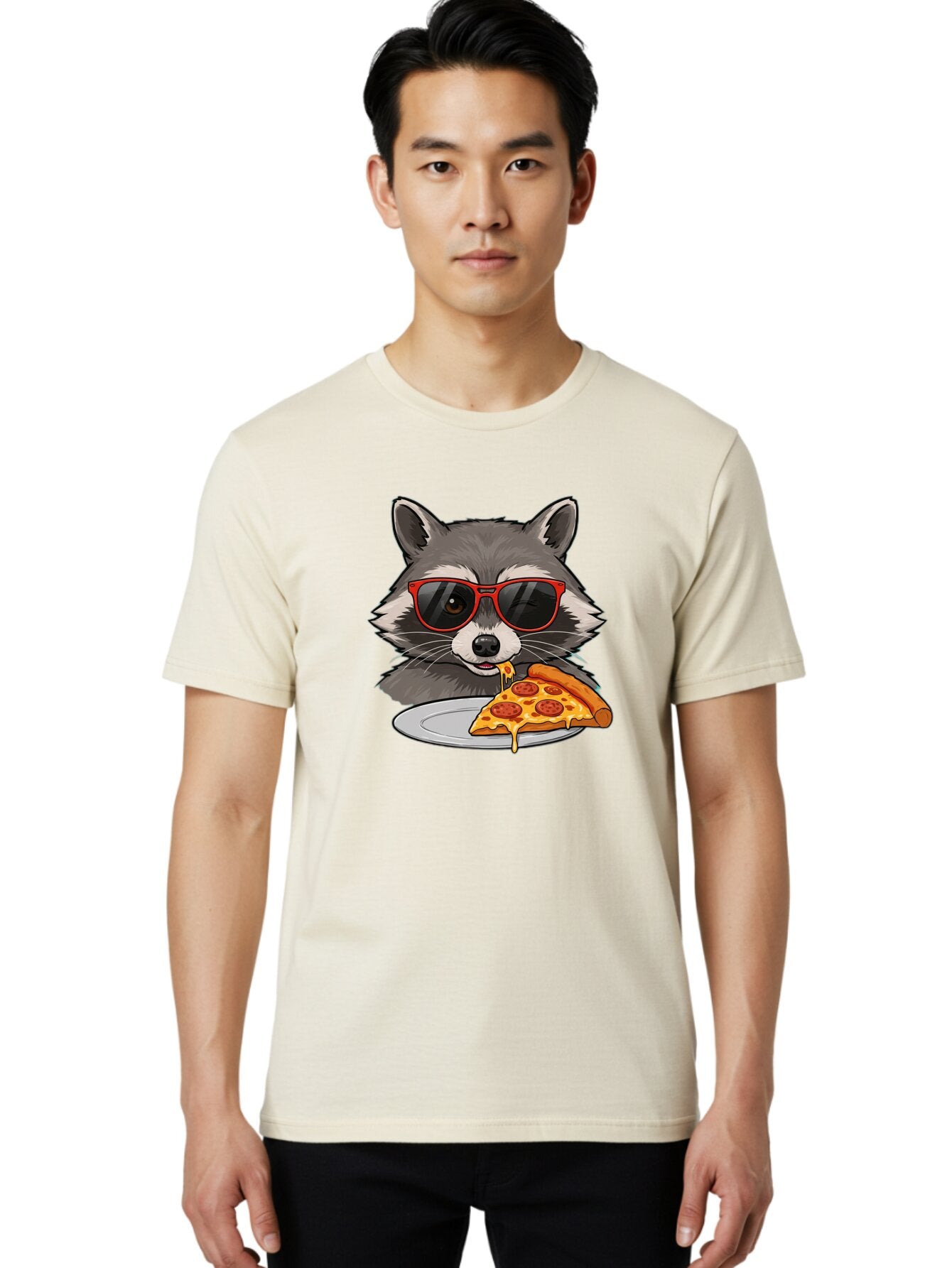 Raccoon-Eating-Pizza Men'S Graphic Tee, 100% Cotton, Comfortable Casual Summer Wear, Machine Washable, Vintage Camera, Old Camera, Antique Camera, Black Camera, Classic Photography, Photography Equipment, Nostalgic Device, Film Camera, Bar346 25