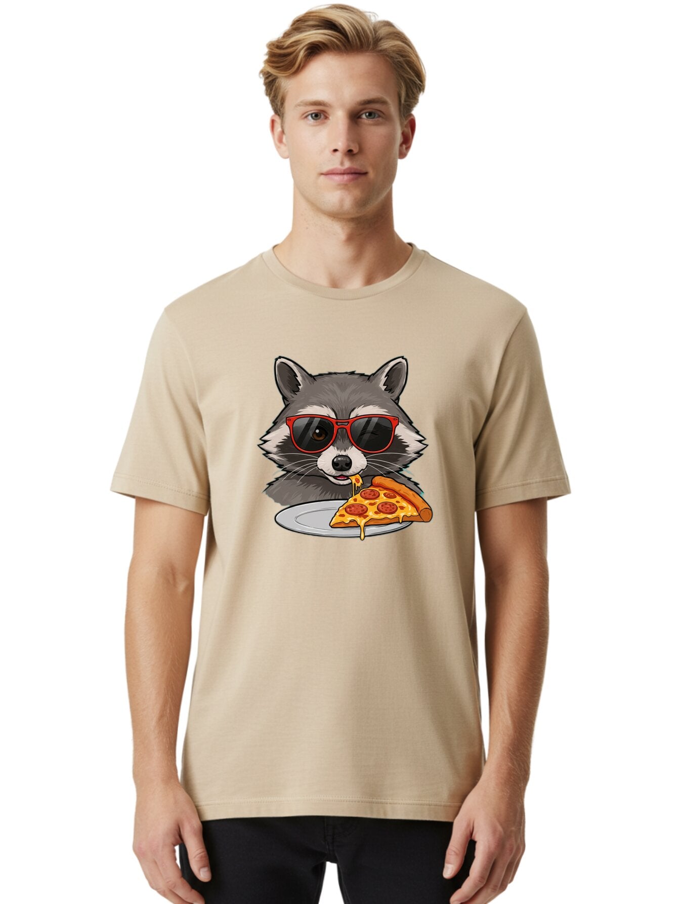 Raccoon-Eating-Pizza Men'S Graphic Tee, 100% Cotton, Comfortable Casual Summer Wear, Machine Washable, Vintage Camera, Old Camera, Antique Camera, Black Camera, Classic Photography, Photography Equipment, Nostalgic Device, Film Camera, Bar346 17