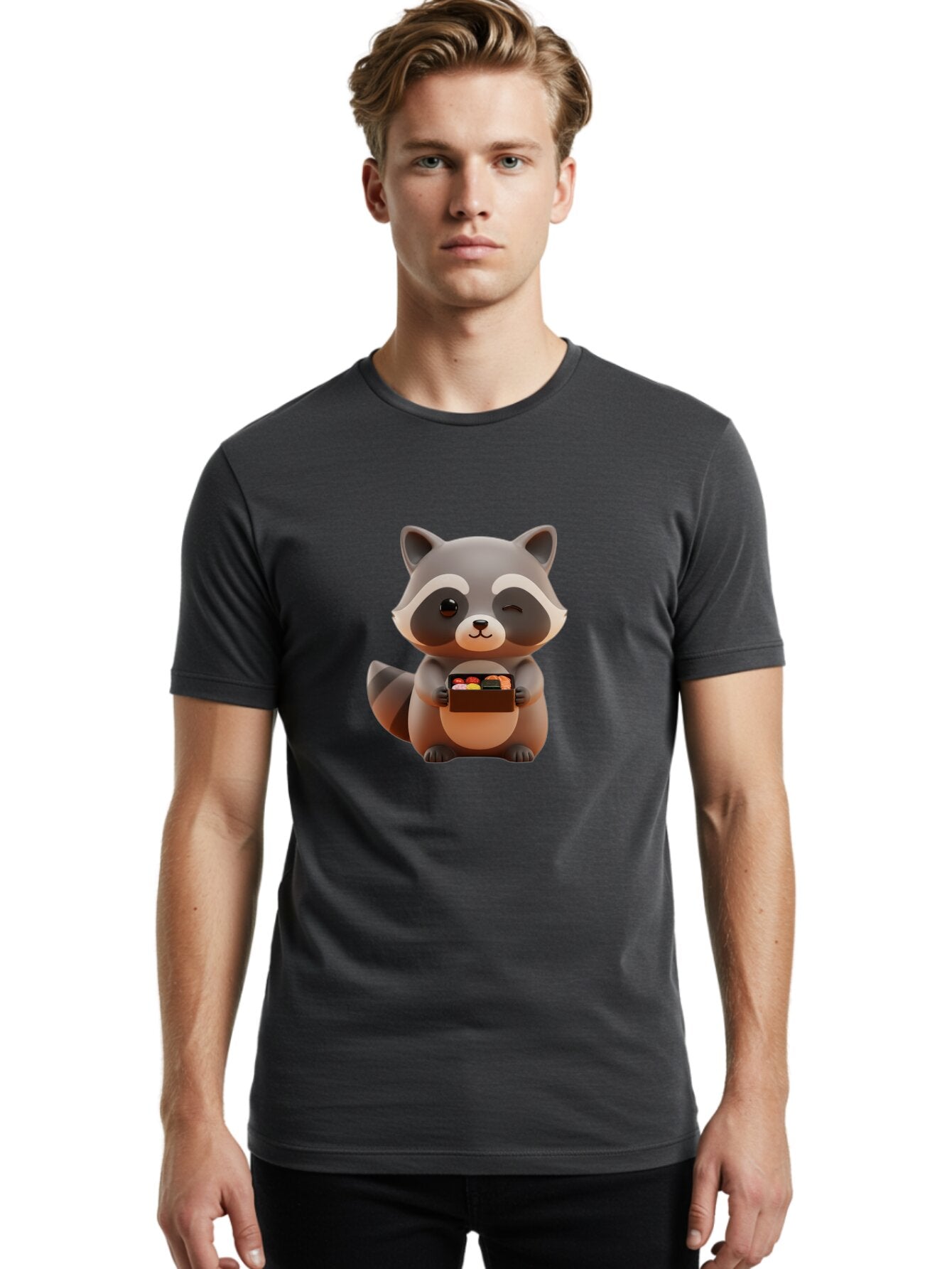 Raccoon-Gift Men'S Graphic Tee, 100% Cotton, Comfortable Casual Summer Wear, Machine Washable, Vintage Camera, Old Camera, Antique Camera, Black Camera, Classic Photography, Photography Equipment, Nostalgic Device, Film Camera, Camera Art Bar348 27