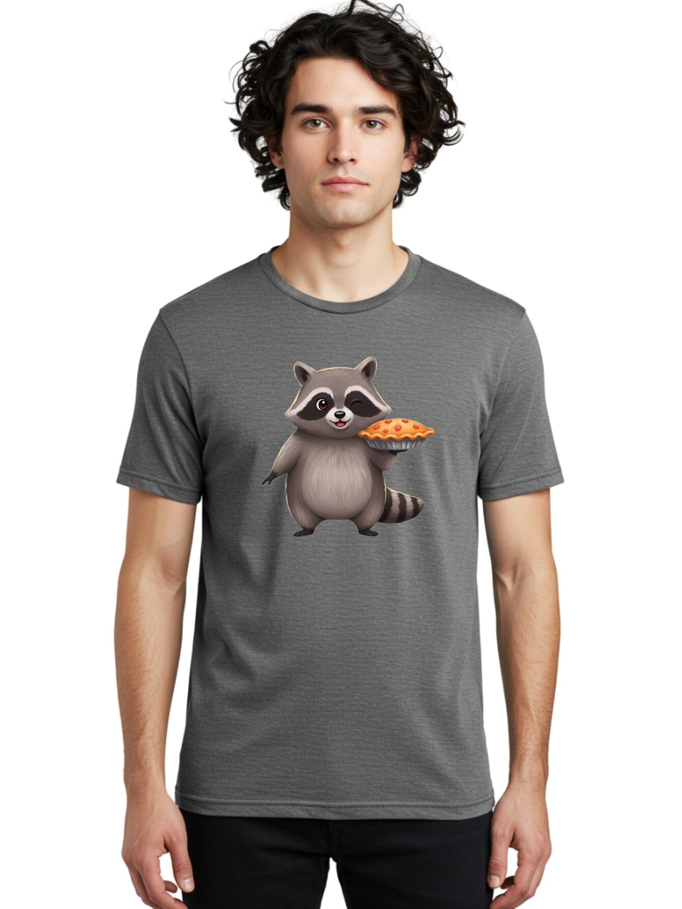 Raccoon-Holding-A-Pie Men'S Graphic Tee, 100% Cotton, Comfortable Casual Summer Wear, Machine Washable, Vintage Camera, Old Camera, Antique Camera, Black Camera, Classic Photography, Photography Equipment, Nostalgic Device, Film Camera, Bar349 18