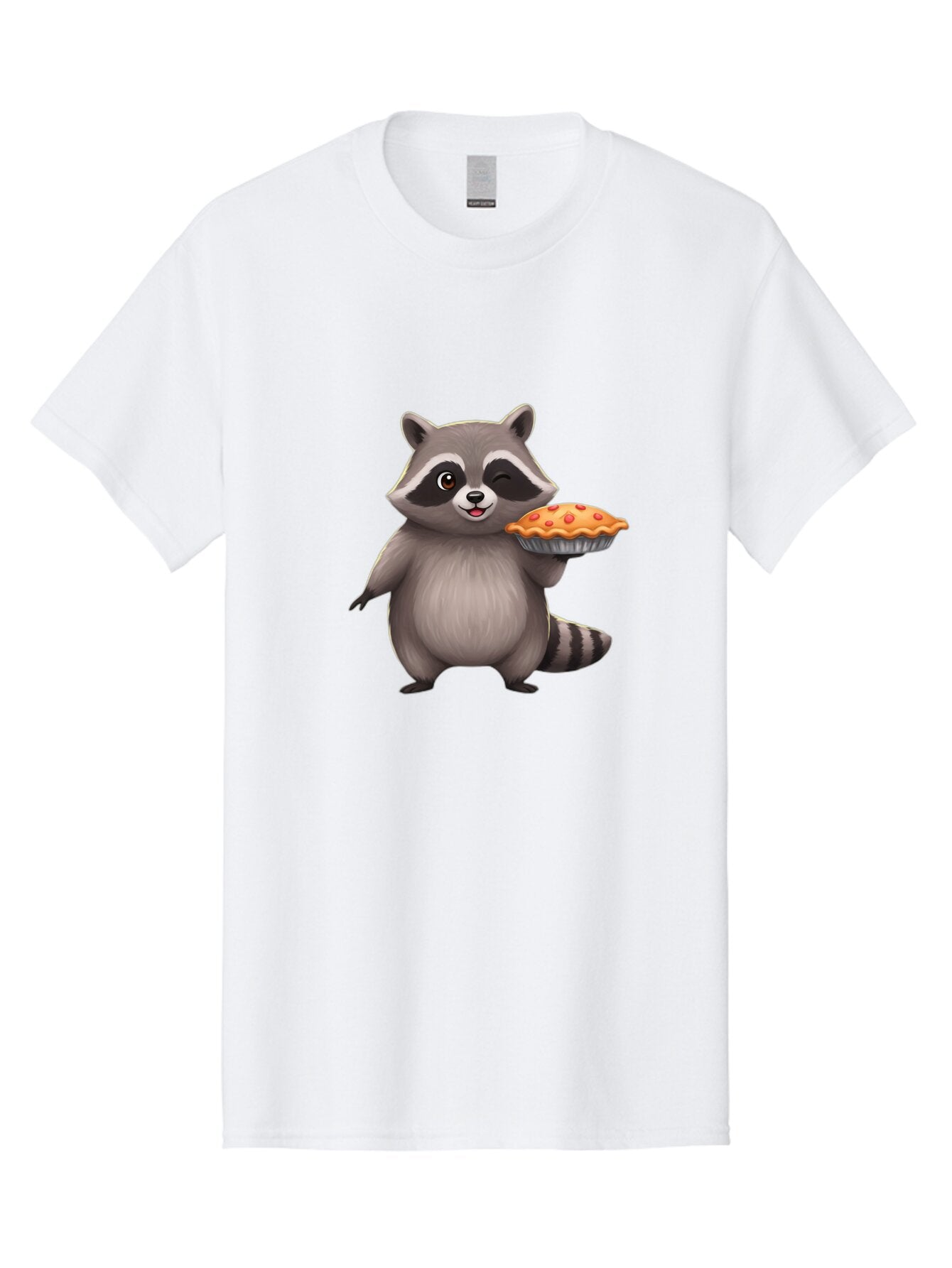 Raccoon-Holding-A-Pie Men'S Graphic Tee, 100% Cotton, Comfortable Casual Summer Wear, Machine Washable, Vintage Camera, Old Camera, Antique Camera, Black Camera, Classic Photography, Photography Equipment, Nostalgic Device, Film Camera, Bar349 2