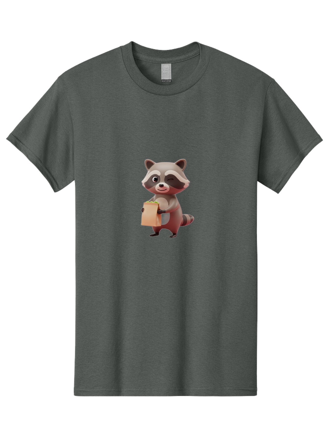 Raccoon-Holding-Paper-Bag Men'S Graphic Tee, 100% Cotton, Comfortable Casual Summer Wear, Machine Washable, Vintage Camera, Old Camera, Antique Camera, Black Camera, Classic Photography, Photography Equipment, Nostalgic Device, Film Camera, Bar350 14