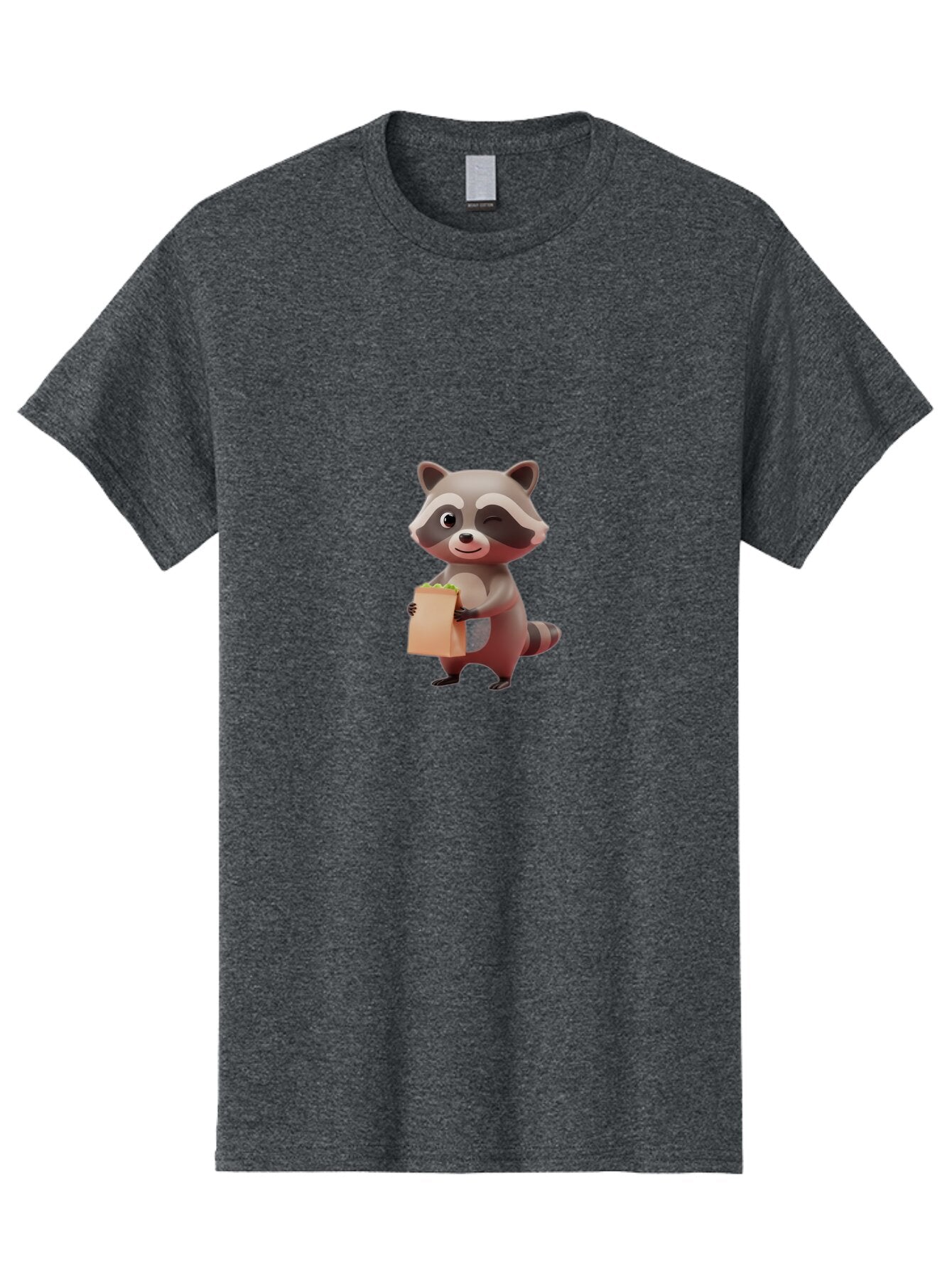 Raccoon-Holding-Paper-Bag Men'S Graphic Tee, 100% Cotton, Comfortable Casual Summer Wear, Machine Washable, Vintage Camera, Old Camera, Antique Camera, Black Camera, Classic Photography, Photography Equipment, Nostalgic Device, Film Camera, Bar350 13