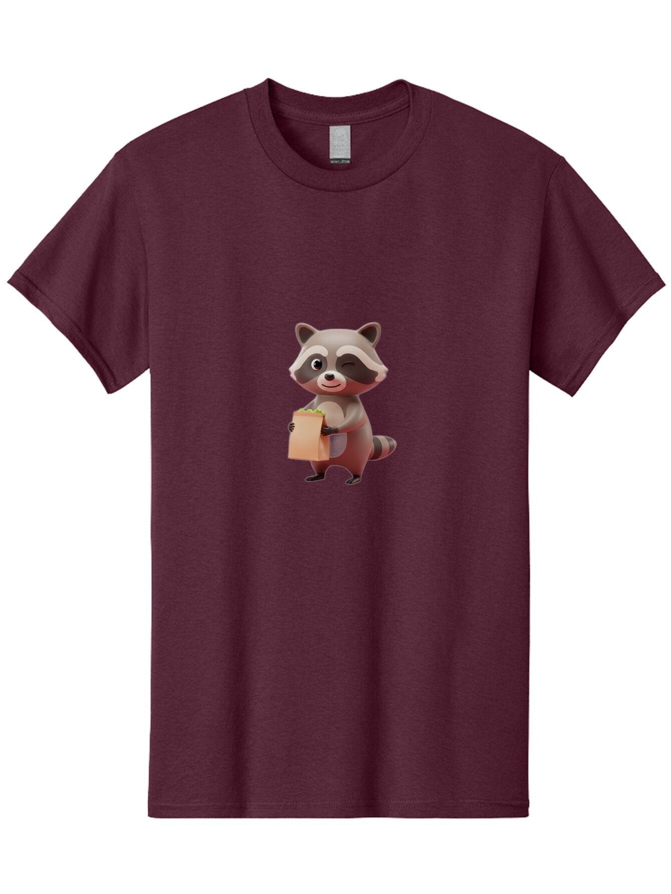 Raccoon-Holding-Paper-Bag Men'S Graphic Tee, 100% Cotton, Comfortable Casual Summer Wear, Machine Washable, Vintage Camera, Old Camera, Antique Camera, Black Camera, Classic Photography, Photography Equipment, Nostalgic Device, Film Camera, Bar350 9