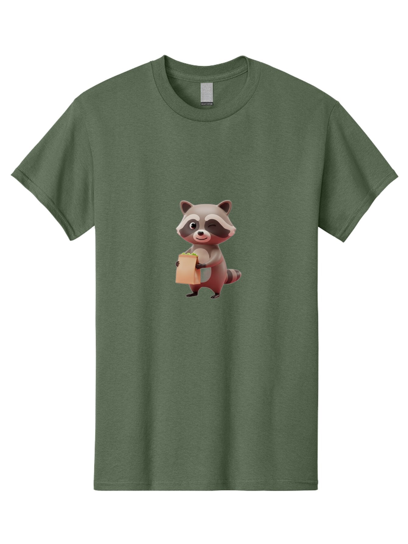 Raccoon-Holding-Paper-Bag Men'S Graphic Tee, 100% Cotton, Comfortable Casual Summer Wear, Machine Washable, Vintage Camera, Old Camera, Antique Camera, Black Camera, Classic Photography, Photography Equipment, Nostalgic Device, Film Camera, Bar350 8