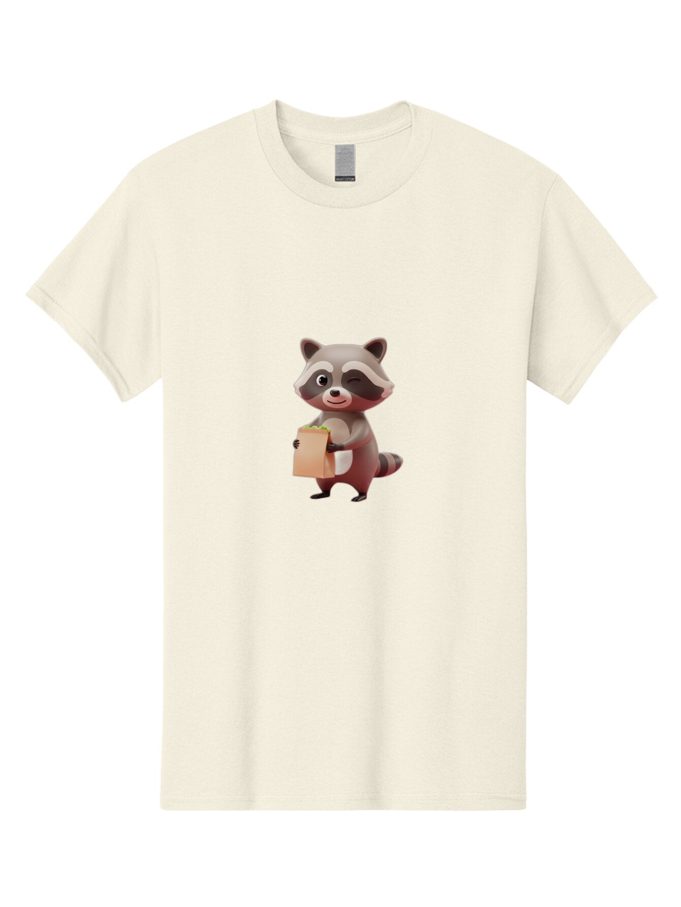 Raccoon-Holding-Paper-Bag Men'S Graphic Tee, 100% Cotton, Comfortable Casual Summer Wear, Machine Washable, Vintage Camera, Old Camera, Antique Camera, Black Camera, Classic Photography, Photography Equipment, Nostalgic Device, Film Camera, Bar350 6