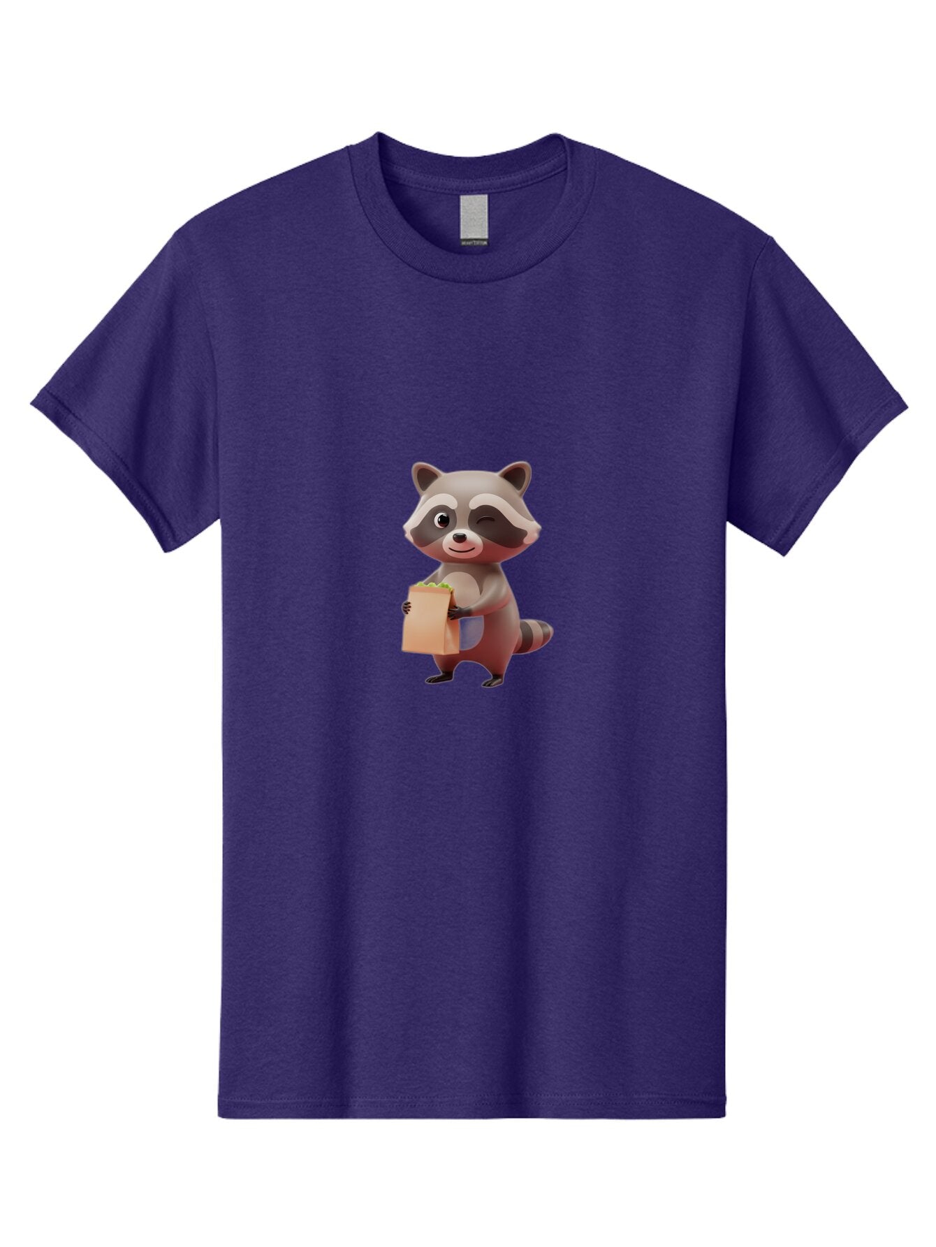 Raccoon-Holding-Paper-Bag Men'S Graphic Tee, 100% Cotton, Comfortable Casual Summer Wear, Machine Washable, Vintage Camera, Old Camera, Antique Camera, Black Camera, Classic Photography, Photography Equipment, Nostalgic Device, Film Camera, Bar350 4
