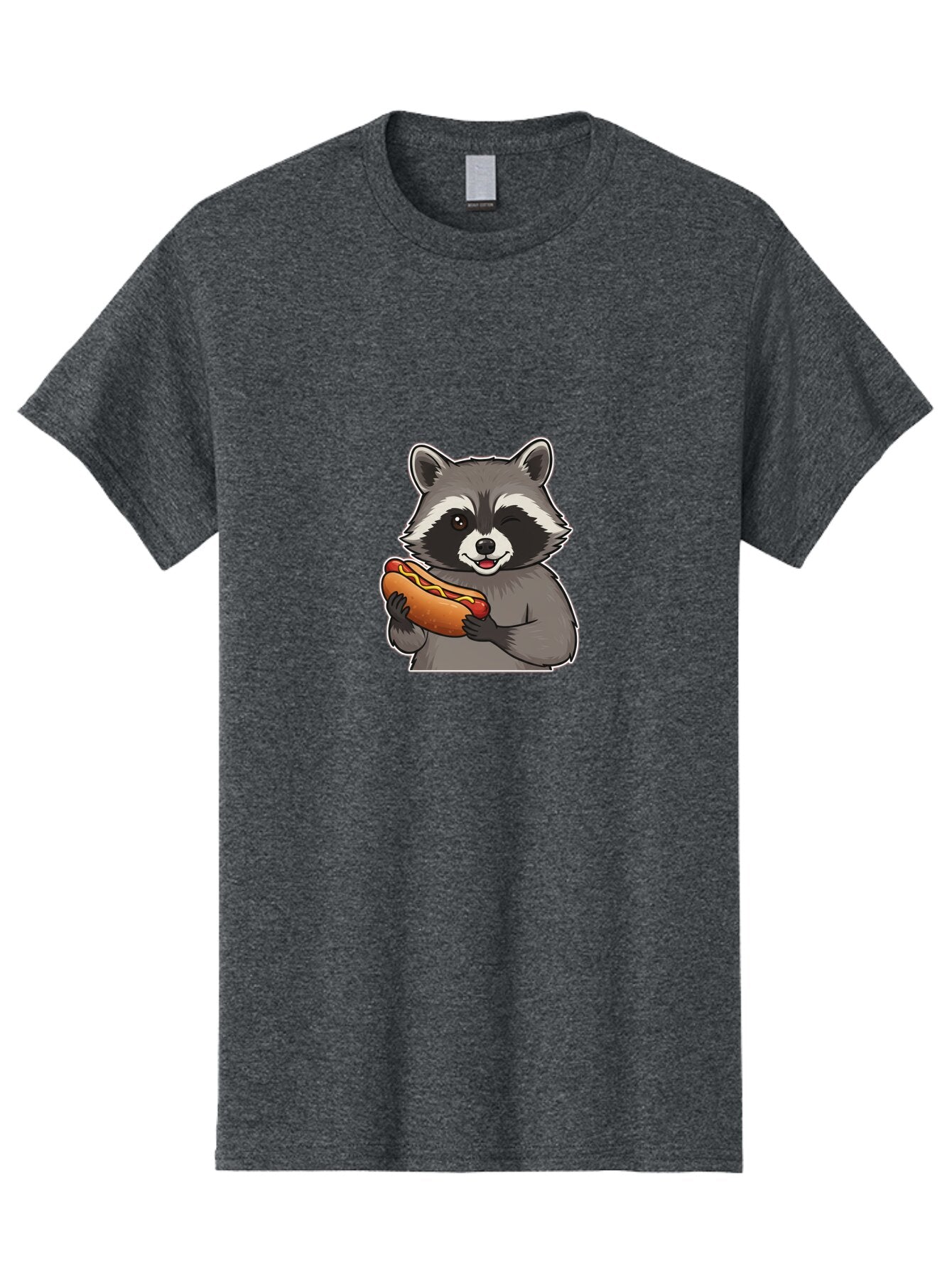Raccoon-Hot-Dog Men'S Graphic Tee, 100% Cotton, Comfortable Casual Summer Wear, Machine Washable, Vintage Camera, Old Camera, Antique Camera, Black Camera, Classic Photography, Photography Equipment, Nostalgic Device, Film Camera, Camera Art Bar351 15