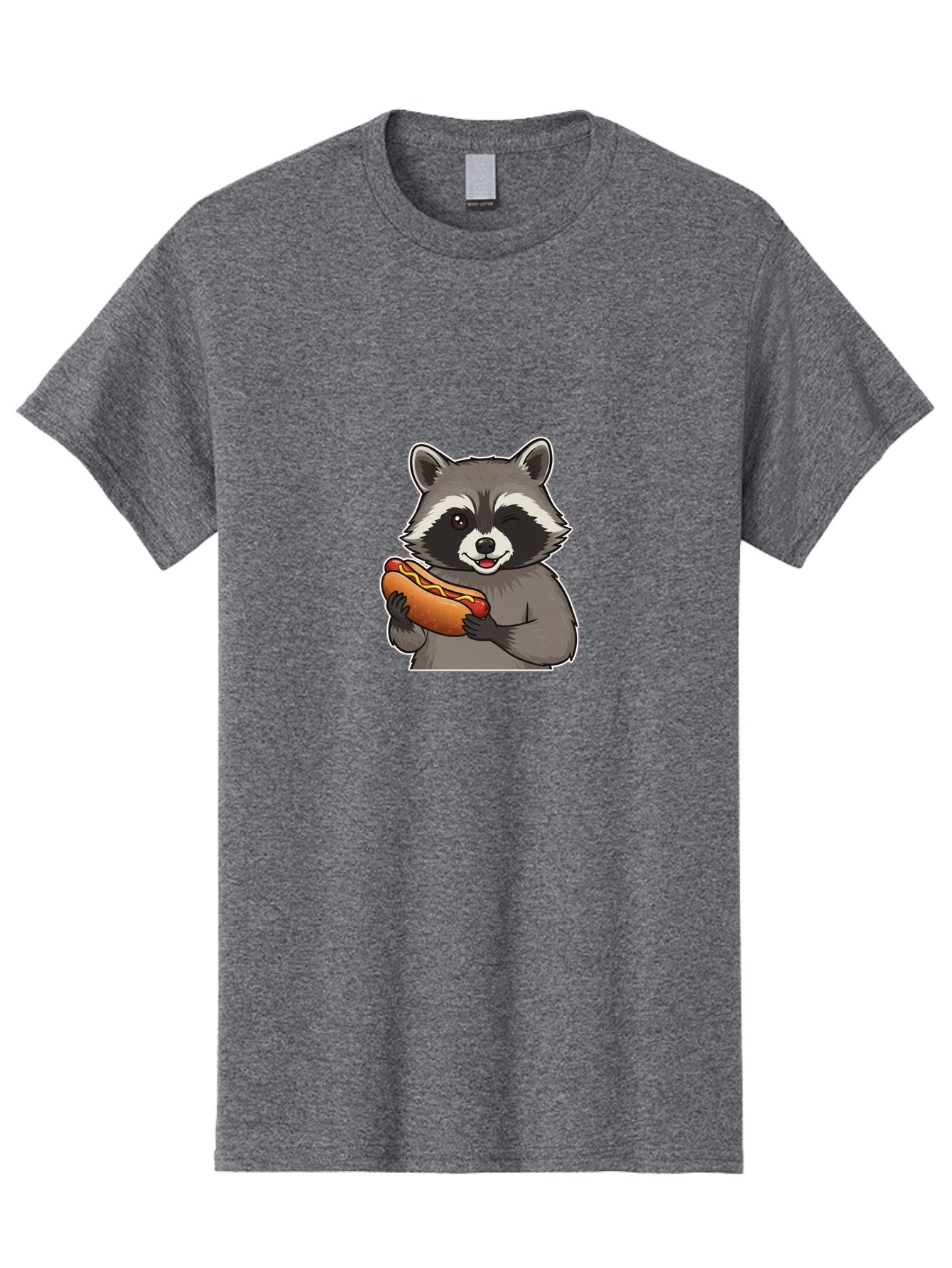 Raccoon-Hot-Dog Men'S Graphic Tee, 100% Cotton, Comfortable Casual Summer Wear, Machine Washable, Vintage Camera, Old Camera, Antique Camera, Black Camera, Classic Photography, Photography Equipment, Nostalgic Device, Film Camera, Camera Art Bar351 3