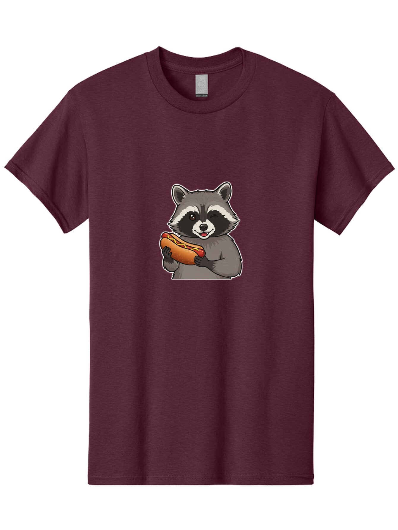 Raccoon-Hot-Dog Men'S Graphic Tee, 100% Cotton, Comfortable Casual Summer Wear, Machine Washable, Vintage Camera, Old Camera, Antique Camera, Black Camera, Classic Photography, Photography Equipment, Nostalgic Device, Film Camera, Camera Art Bar351 1