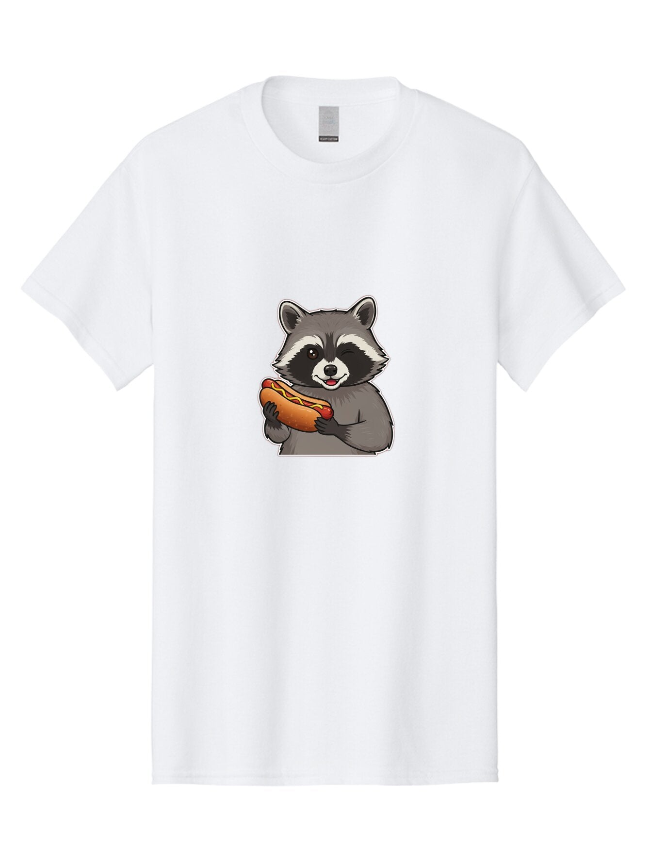 Raccoon-Hot-Dog Men'S Graphic Tee, 100% Cotton, Comfortable Casual Summer Wear, Machine Washable, Vintage Camera, Old Camera, Antique Camera, Black Camera, Classic Photography, Photography Equipment, Nostalgic Device, Film Camera, Camera Art Bar351 8