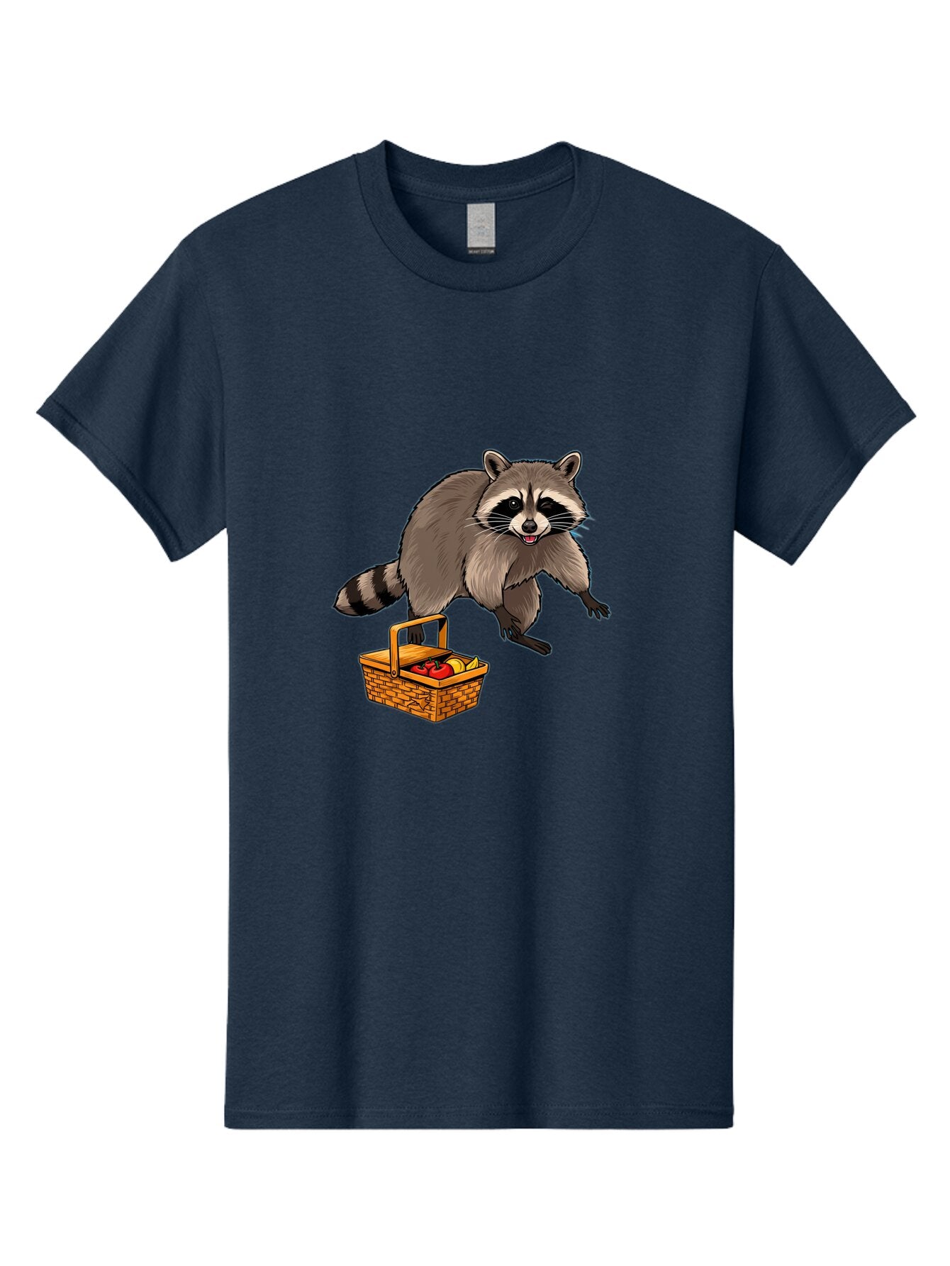 Raccoon-With-Picnic-Basket Men'S Graphic Tee, 100% Cotton, Comfortable Casual Summer Wear, Machine Washable, Vintage Camera, Old Camera, Antique Camera, Black Camera, Classic Photography, Photography Equipment, Nostalgic Device, Film Camera, Bar352 15