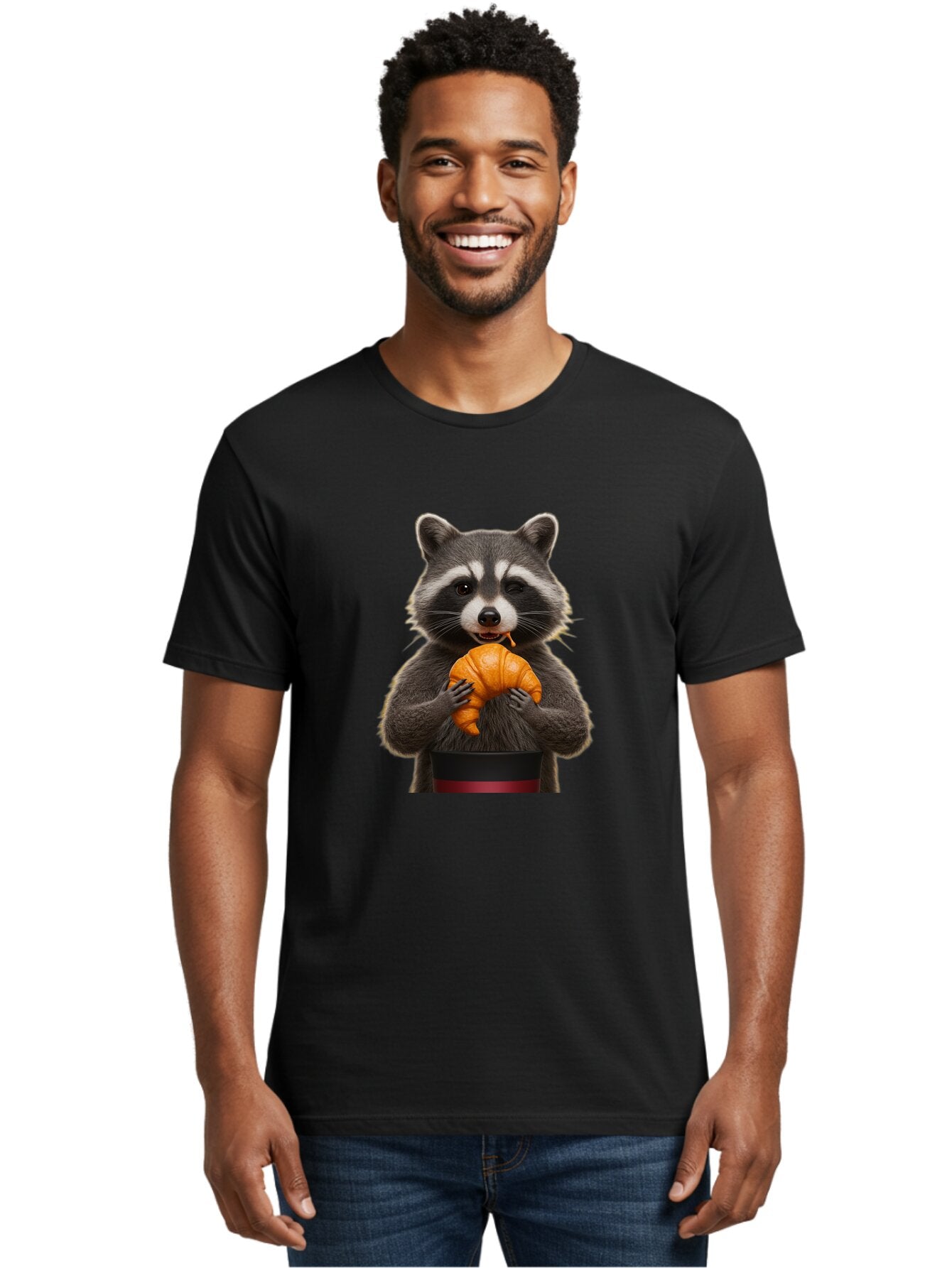 Raccoon-With-Pumpkin Men'S Graphic Tee, 100% Cotton, Comfortable Casual Summer Wear, Machine Washable, Vintage Camera, Old Camera, Antique Camera, Black Camera, Classic Photography, Photography Equipment, Nostalgic Device, Film Camera, Bar354 17