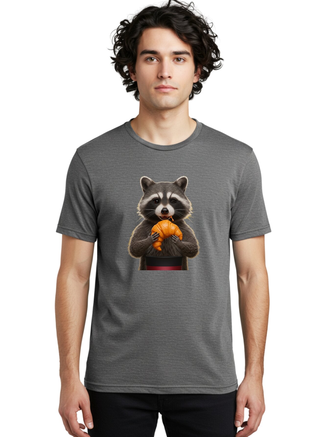 Raccoon-With-Pumpkin Men'S Graphic Tee, 100% Cotton, Comfortable Casual Summer Wear, Machine Washable, Vintage Camera, Old Camera, Antique Camera, Black Camera, Classic Photography, Photography Equipment, Nostalgic Device, Film Camera, Bar354 24