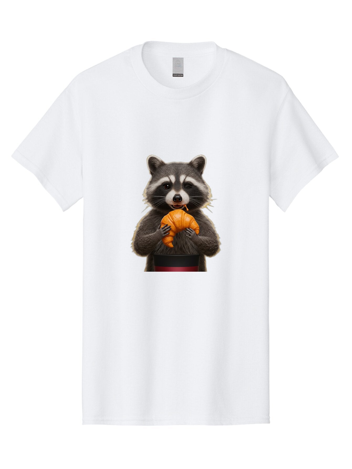 Raccoon-With-Pumpkin Men'S Graphic Tee, 100% Cotton, Comfortable Casual Summer Wear, Machine Washable, Vintage Camera, Old Camera, Antique Camera, Black Camera, Classic Photography, Photography Equipment, Nostalgic Device, Film Camera, Bar354 4