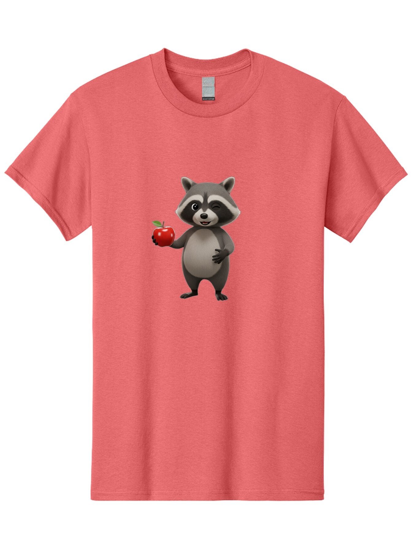 Raccoon-With-Red-Apple Men'S Graphic Tee, 100% Cotton, Comfortable Casual Summer Wear, Machine Washable, Vintage Camera, Old Camera, Antique Camera, Black Camera, Classic Photography, Photography Equipment, Nostalgic Device, Film Camera, Bar355 7