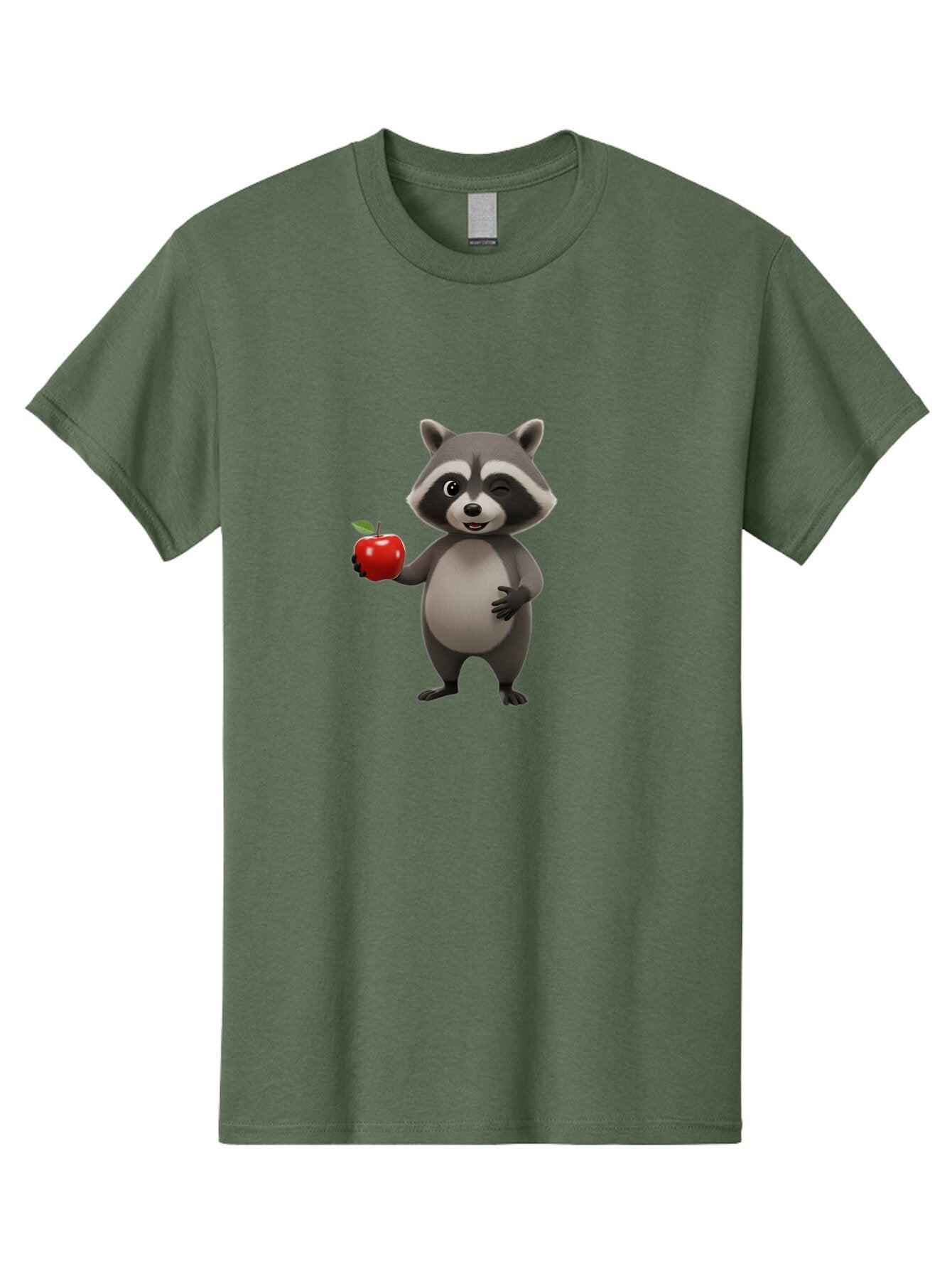 Raccoon-With-Red-Apple Men'S Graphic Tee, 100% Cotton, Comfortable Casual Summer Wear, Machine Washable, Vintage Camera, Old Camera, Antique Camera, Black Camera, Classic Photography, Photography Equipment, Nostalgic Device, Film Camera, Bar355 13
