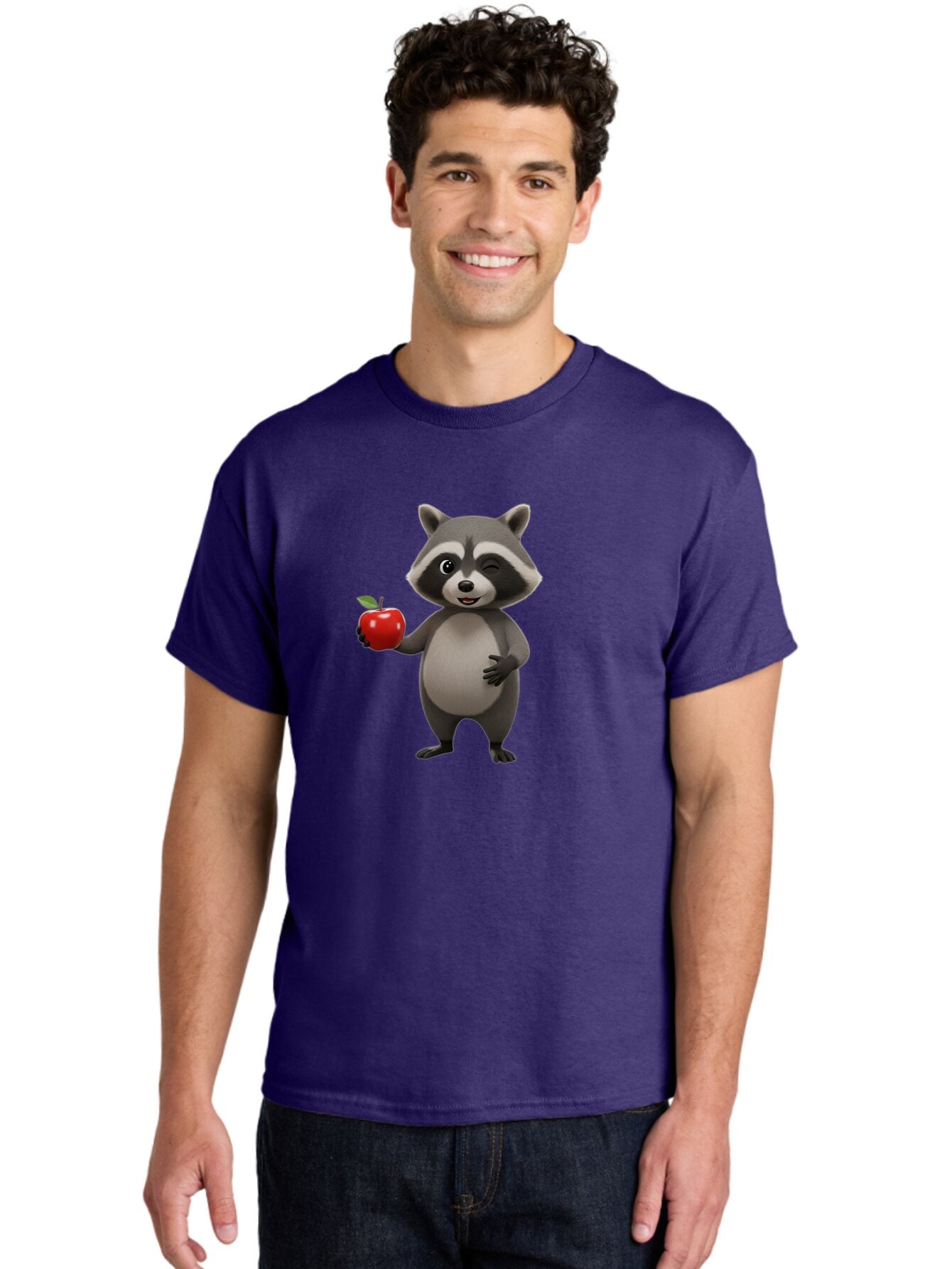 Raccoon-With-Red-Apple Men'S Graphic Tee, 100% Cotton, Comfortable Casual Summer Wear, Machine Washable, Vintage Camera, Old Camera, Antique Camera, Black Camera, Classic Photography, Photography Equipment, Nostalgic Device, Film Camera, Bar355 29