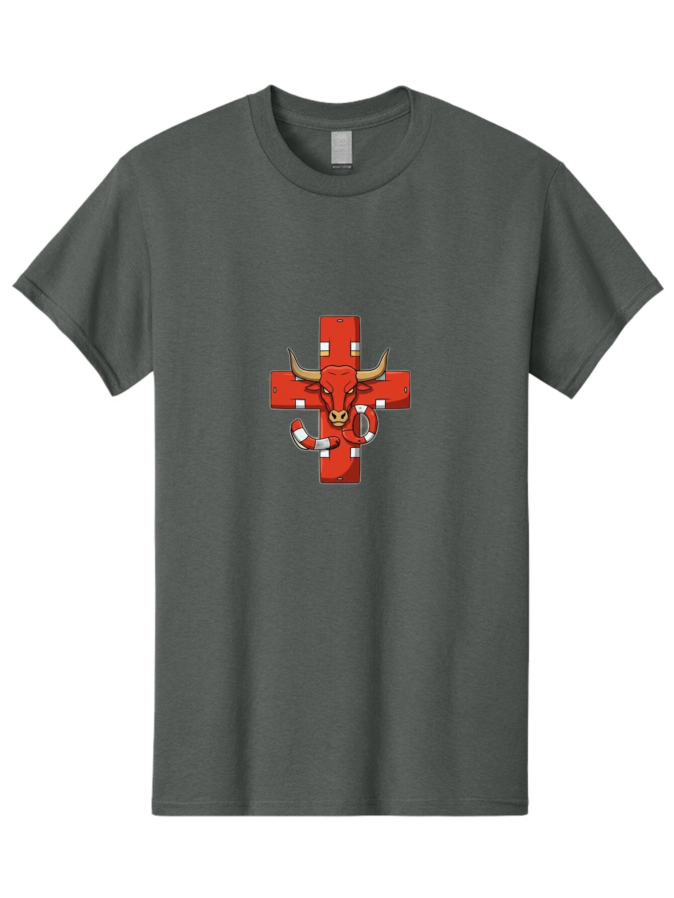 Red-Cross-Bull Men'S Graphic Tee, 100% Cotton, Comfortable Casual Summer Wear, Machine Washable, Vintage Camera, Old Camera, Antique Camera, Black Camera, Classic Photography, Photography Equipment, Nostalgic Device, Film Camera, Camera Art Bar365 6