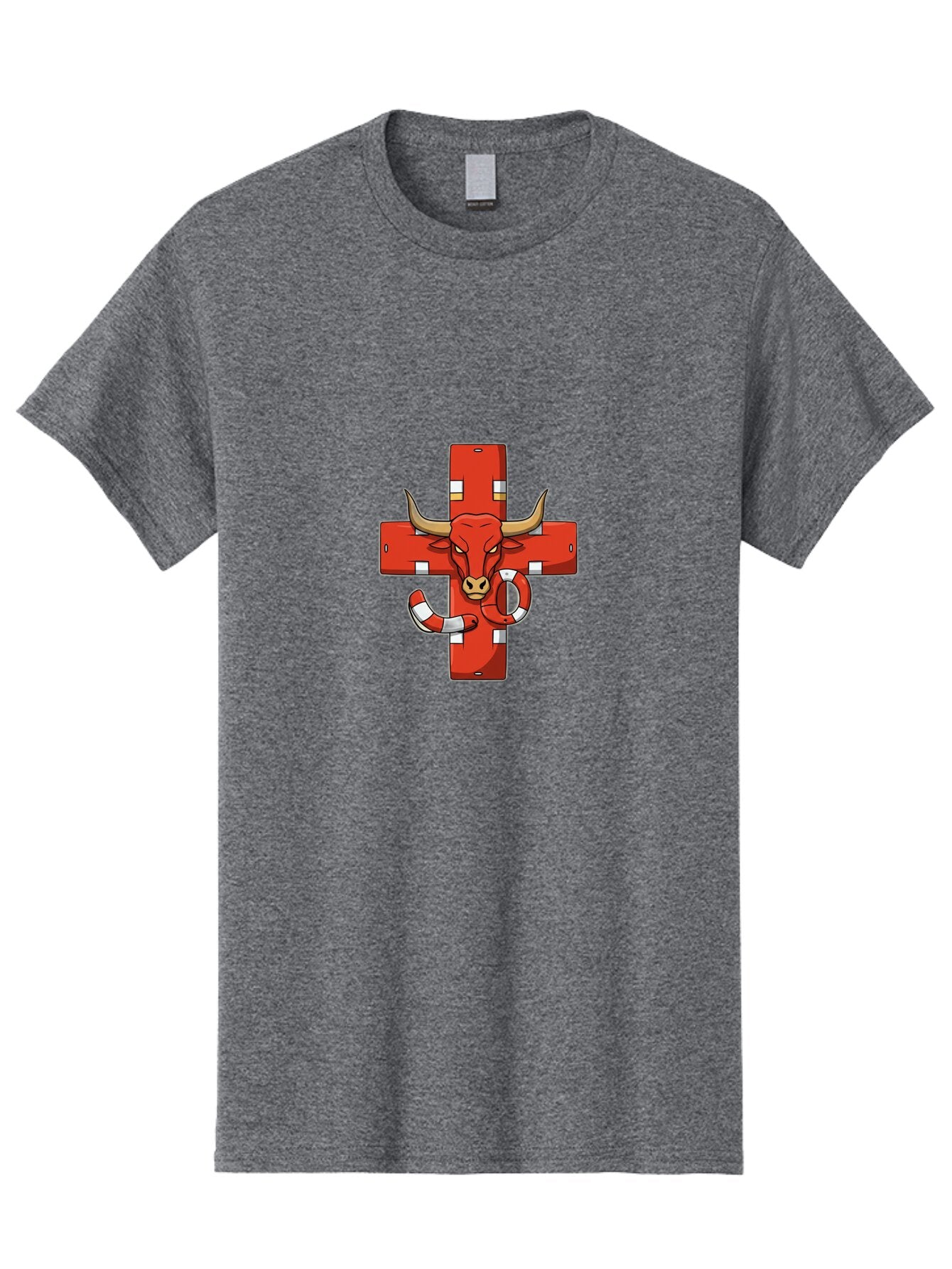 Red-Cross-Bull Men'S Graphic Tee, 100% Cotton, Comfortable Casual Summer Wear, Machine Washable, Vintage Camera, Old Camera, Antique Camera, Black Camera, Classic Photography, Photography Equipment, Nostalgic Device, Film Camera, Camera Art Bar365 8