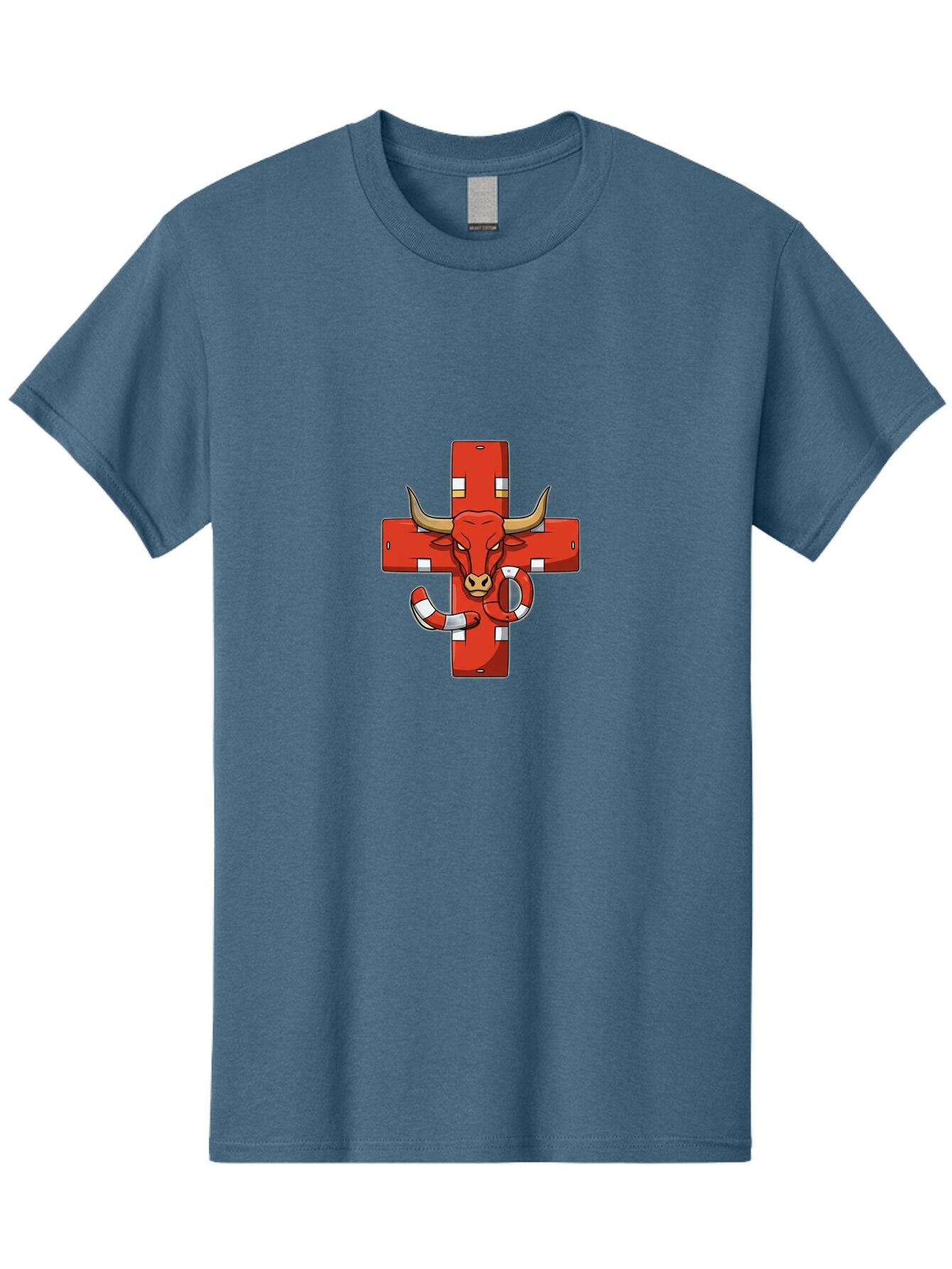 Red-Cross-Bull Men'S Graphic Tee, 100% Cotton, Comfortable Casual Summer Wear, Machine Washable, Vintage Camera, Old Camera, Antique Camera, Black Camera, Classic Photography, Photography Equipment, Nostalgic Device, Film Camera, Camera Art Bar365 12