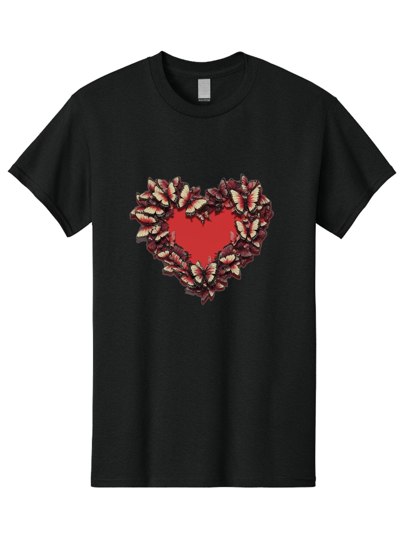 Red-Heart-Butterflies Men'S Graphic Tee, 100% Cotton, Comfortable Casual Summer Wear, Machine Washable, Vintage Camera, Old Camera, Antique Camera, Black Camera, Classic Photography, Photography Equipment, Nostalgic Device, Film Camera, Bar367 1