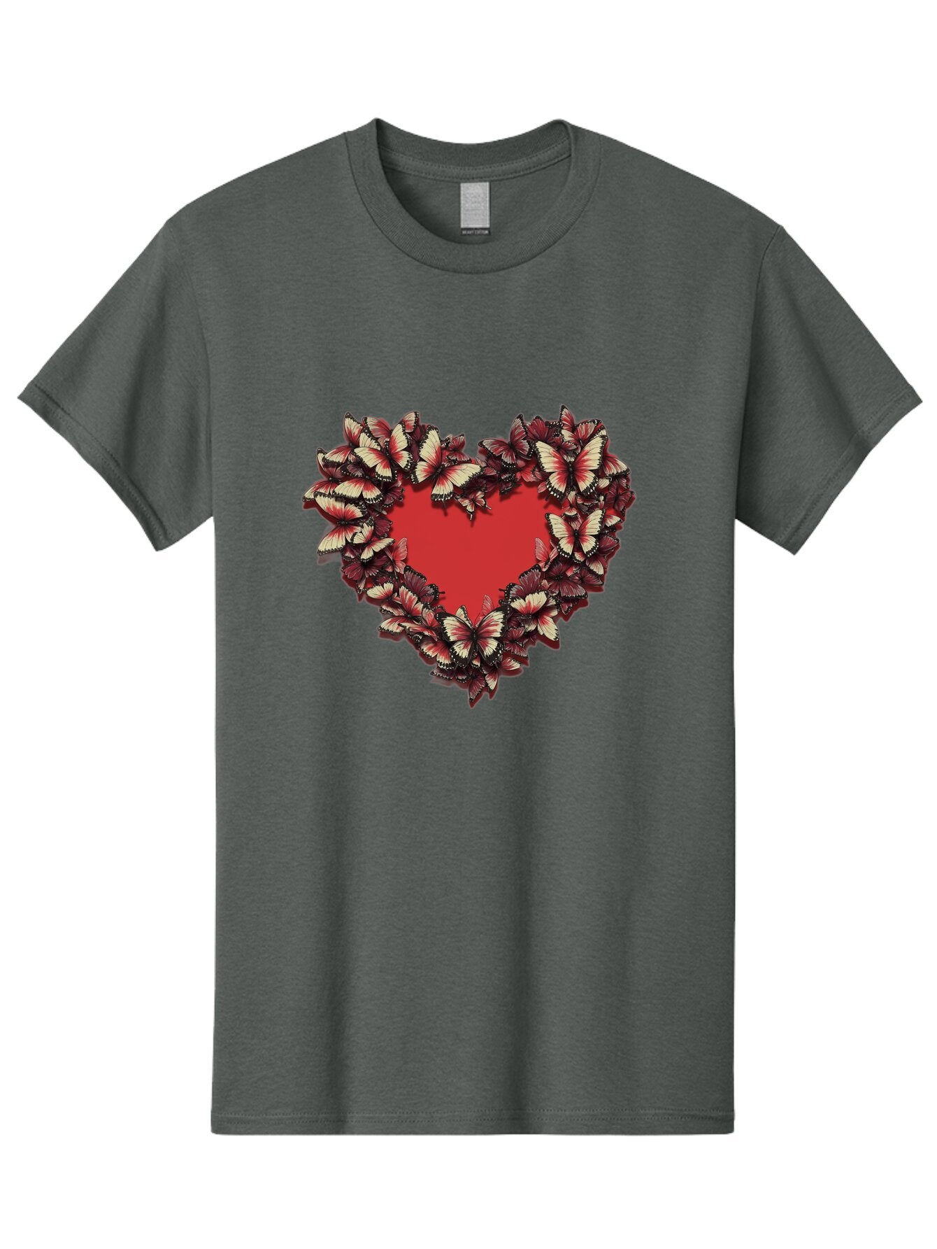 Red-Heart-Butterflies Men'S Graphic Tee, 100% Cotton, Comfortable Casual Summer Wear, Machine Washable, Vintage Camera, Old Camera, Antique Camera, Black Camera, Classic Photography, Photography Equipment, Nostalgic Device, Film Camera, Bar367 6