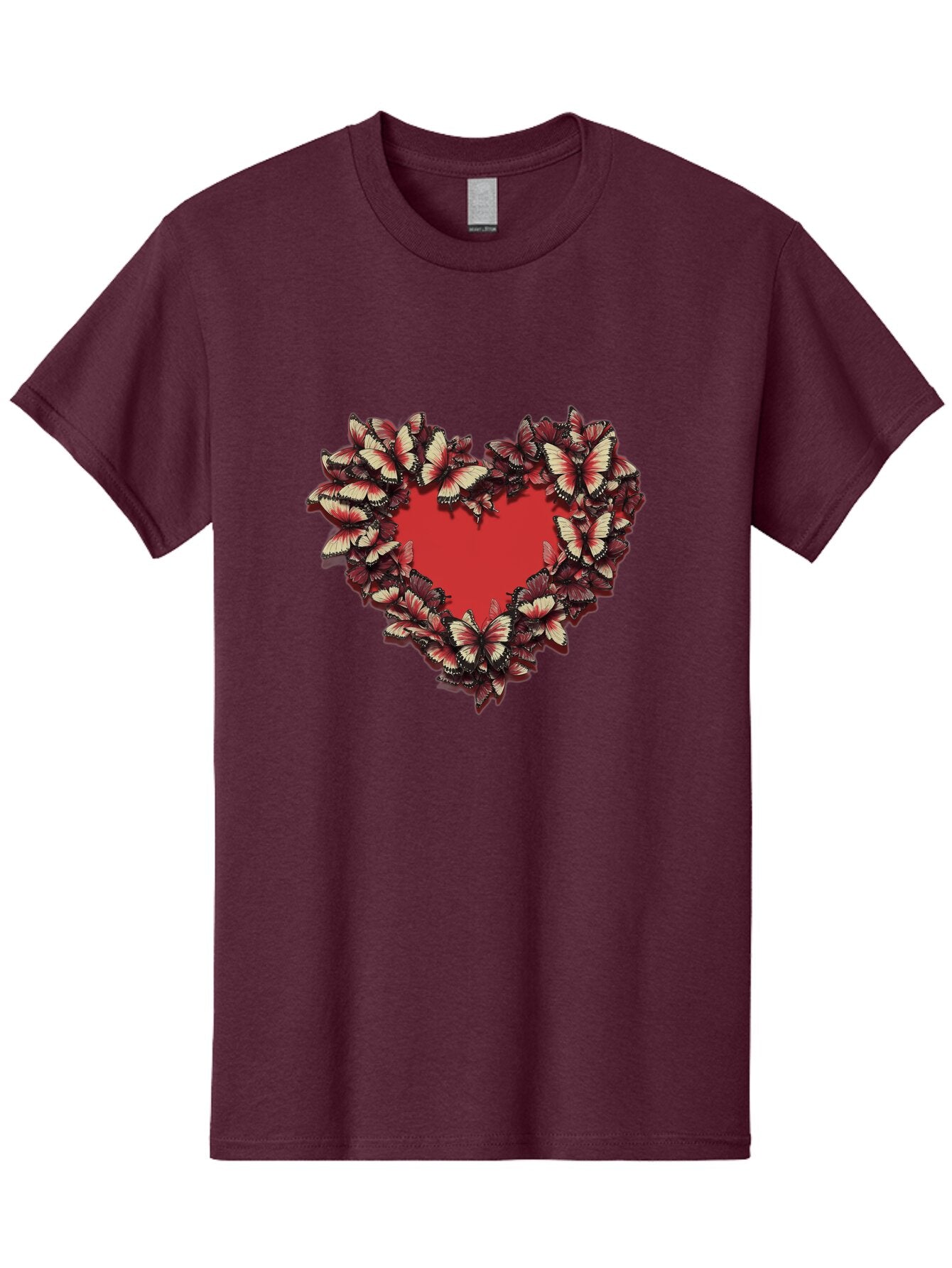 Red-Heart-Butterflies Men'S Graphic Tee, 100% Cotton, Comfortable Casual Summer Wear, Machine Washable, Vintage Camera, Old Camera, Antique Camera, Black Camera, Classic Photography, Photography Equipment, Nostalgic Device, Film Camera, Bar367 15