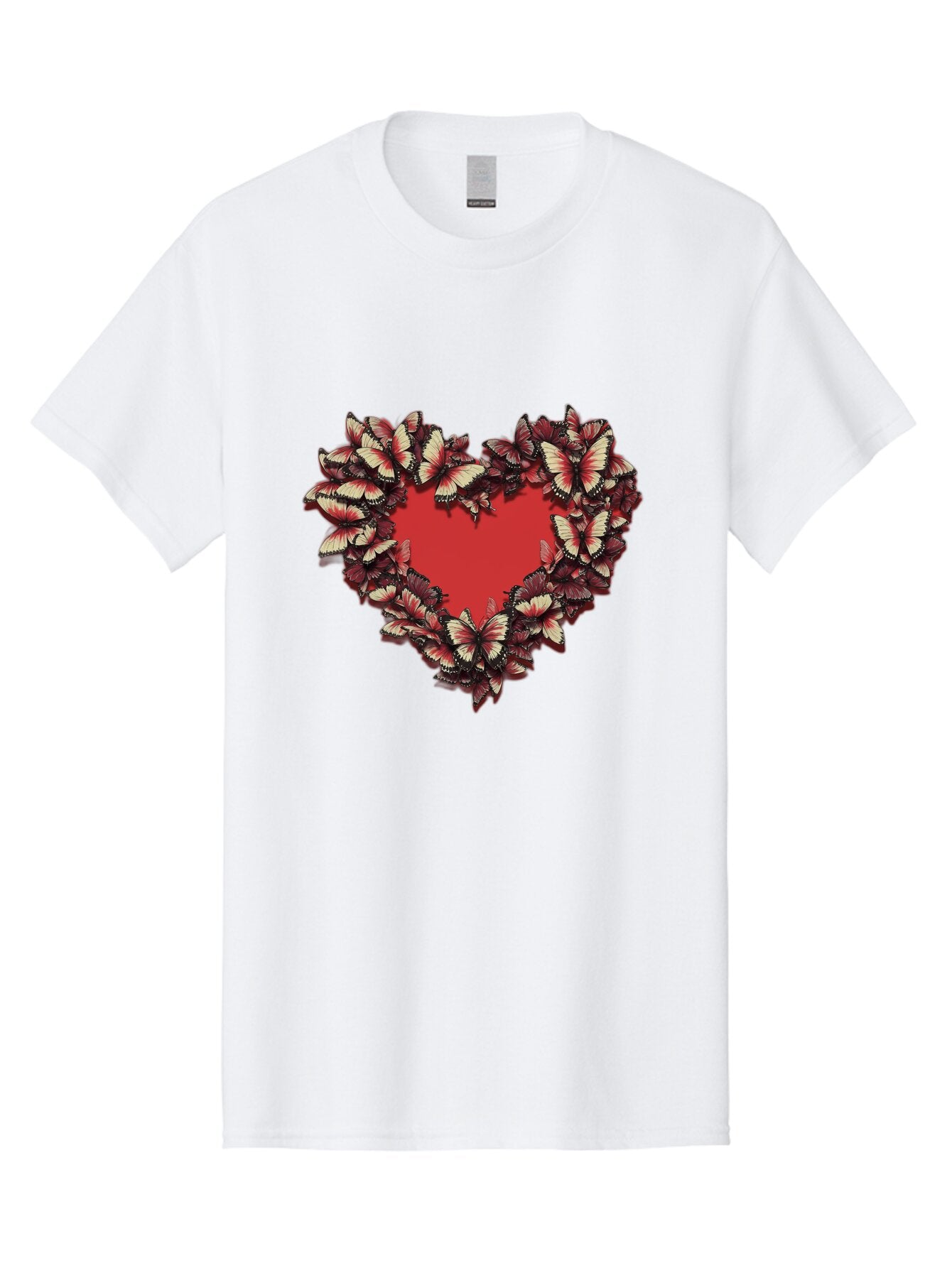 Red-Heart-Butterflies Men'S Graphic Tee, 100% Cotton, Comfortable Casual Summer Wear, Machine Washable, Vintage Camera, Old Camera, Antique Camera, Black Camera, Classic Photography, Photography Equipment, Nostalgic Device, Film Camera, Bar367 2