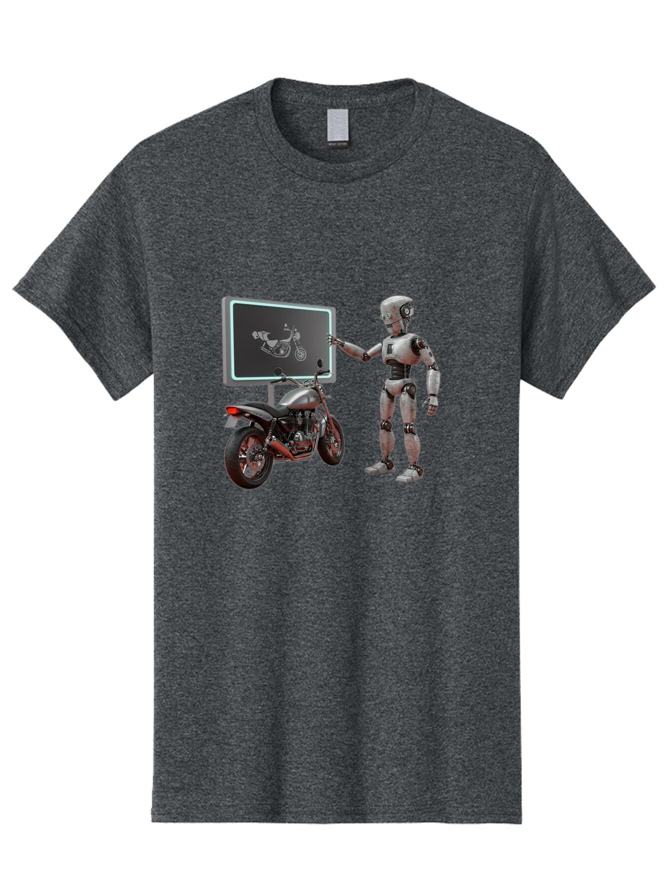 Robot-And-Motorcycle Men'S Graphic Tee, 100% Cotton, Comfortable Casual Summer Wear, Machine Washable, Vintage Camera, Old Camera, Antique Camera, Black Camera, Classic Photography, Photography Equipment, Nostalgic Device, Film Camera, Bar375 6