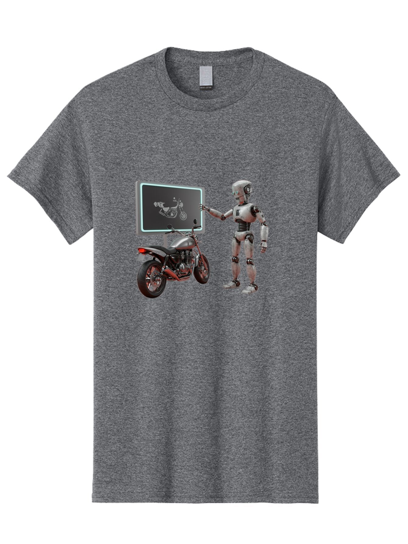 Robot-And-Motorcycle Men'S Graphic Tee, 100% Cotton, Comfortable Casual Summer Wear, Machine Washable, Vintage Camera, Old Camera, Antique Camera, Black Camera, Classic Photography, Photography Equipment, Nostalgic Device, Film Camera, Bar375 15