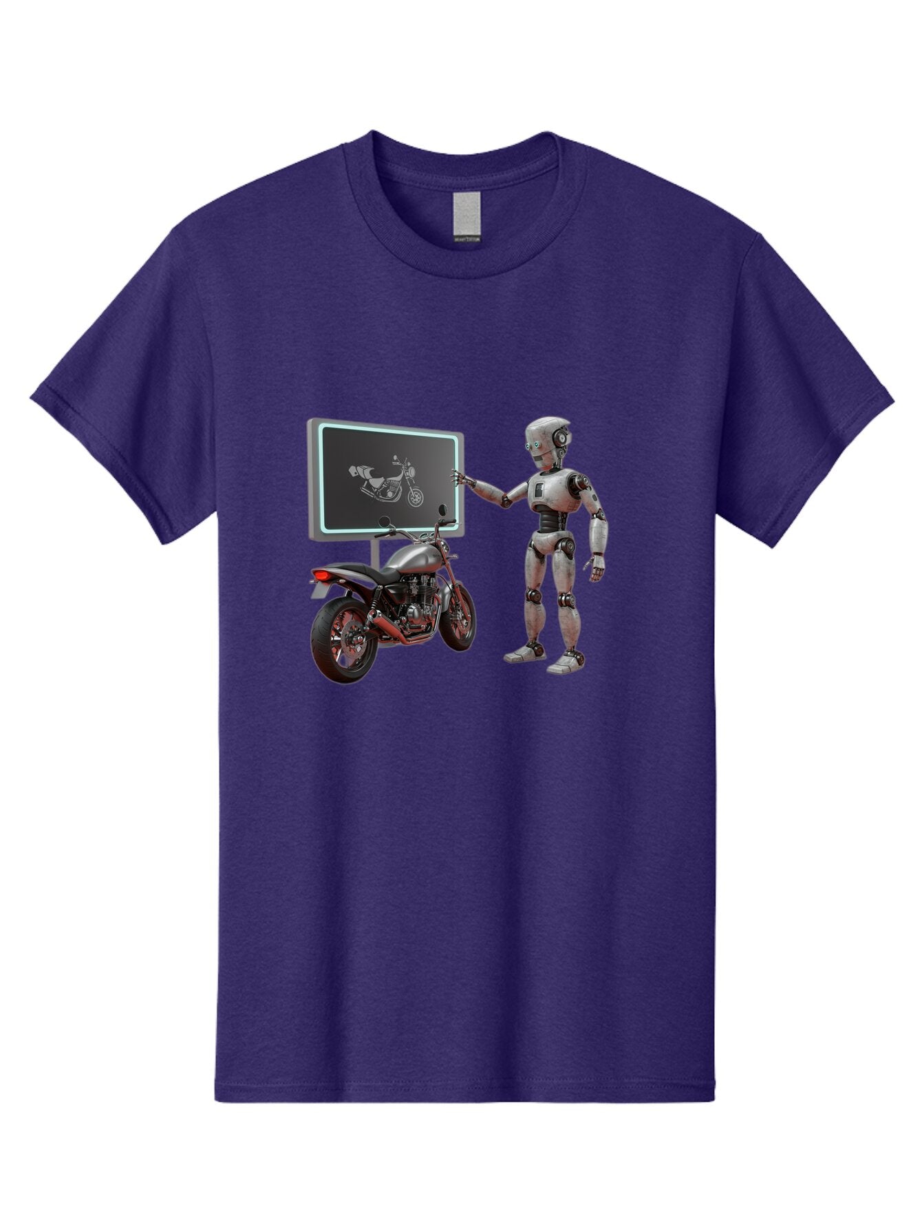 Robot-And-Motorcycle Men'S Graphic Tee, 100% Cotton, Comfortable Casual Summer Wear, Machine Washable, Vintage Camera, Old Camera, Antique Camera, Black Camera, Classic Photography, Photography Equipment, Nostalgic Device, Film Camera, Bar375 7